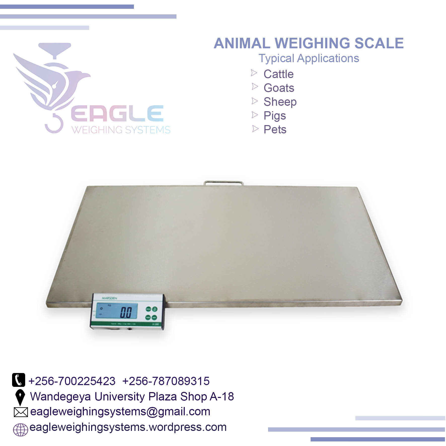 Electronic animal type iron cast platform cattle weighing s'