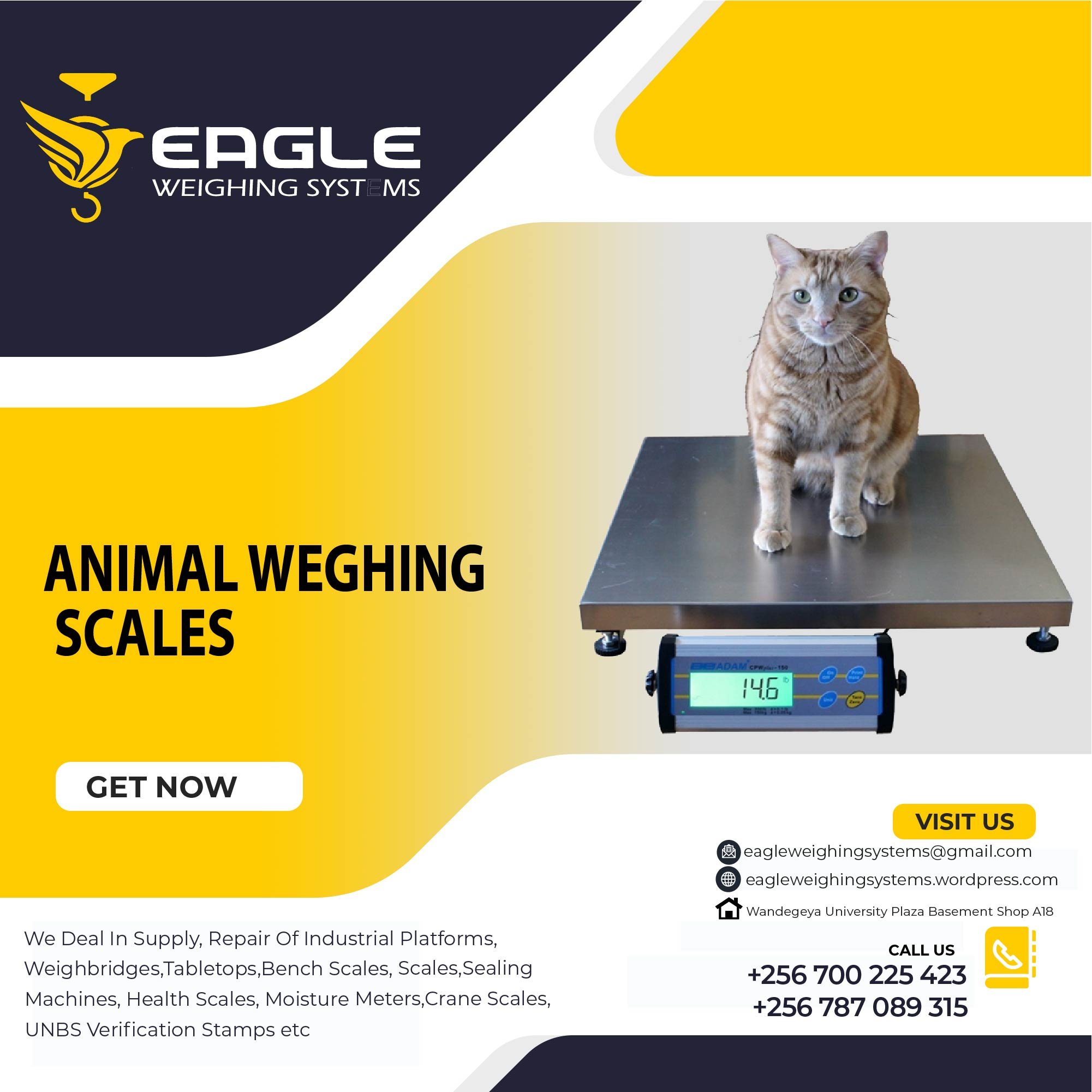 Best price of animal weighing scales in Kampala'