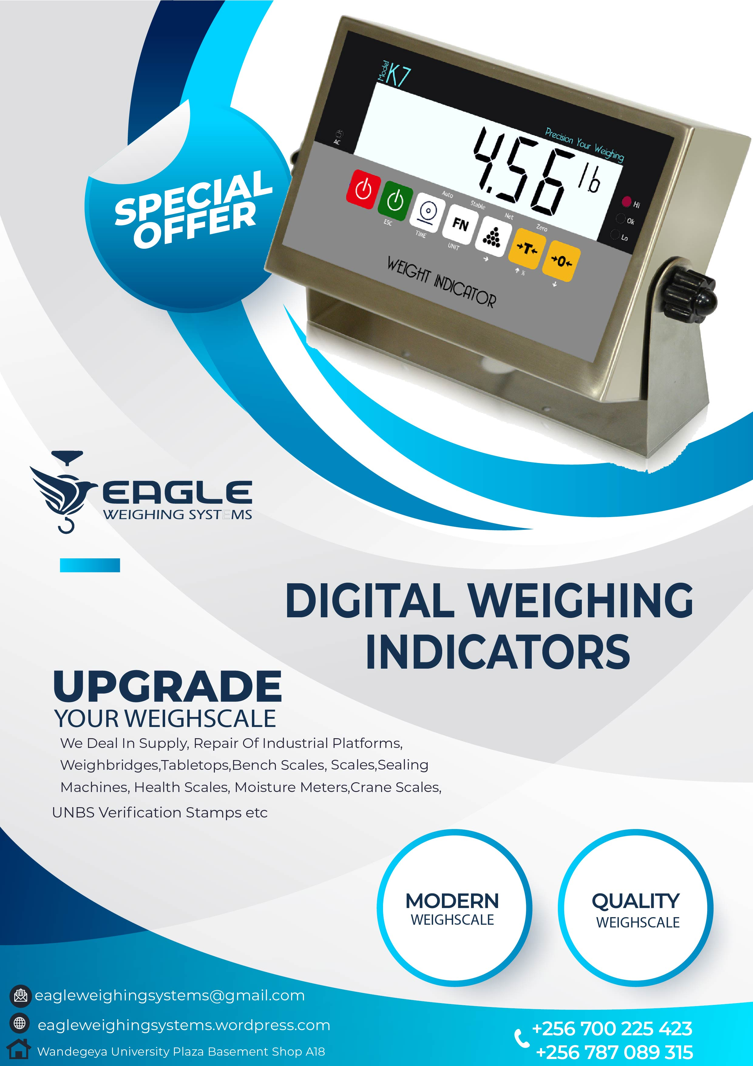 Multi-function animal weighing indicators company in Uganda'
