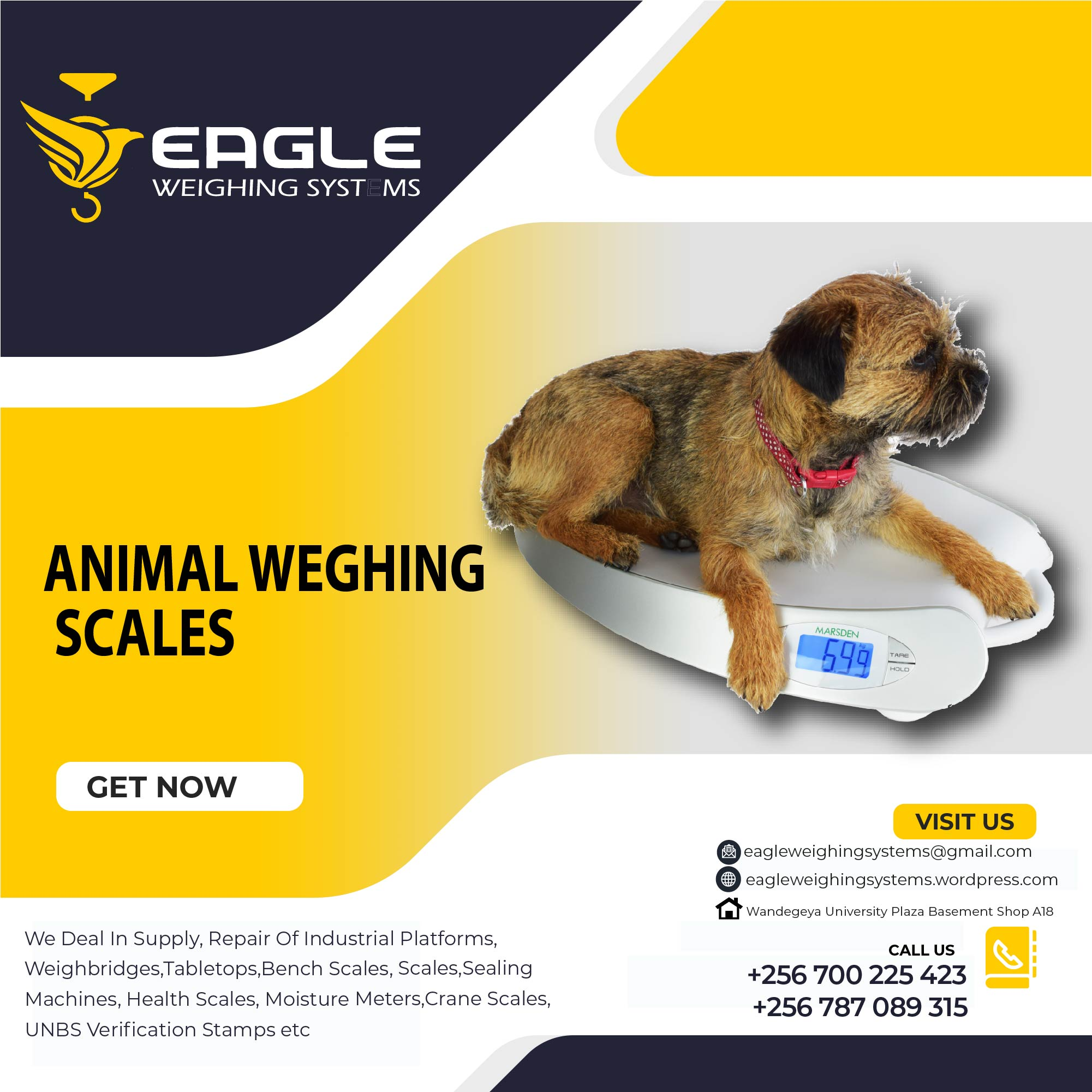 Digital Industrial weighing scales in Kampala Uganda'