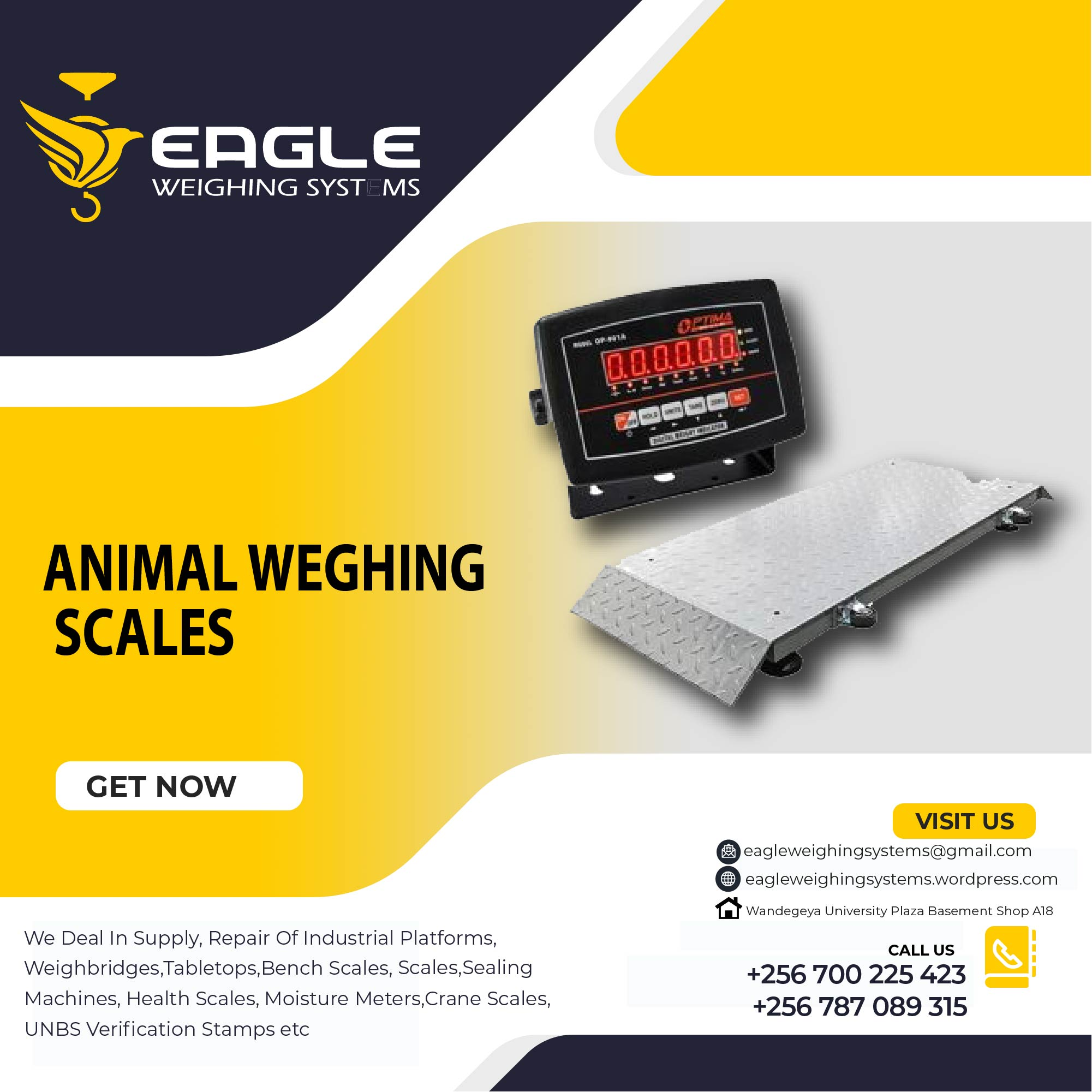 Animal Electronic floor weighing scale'