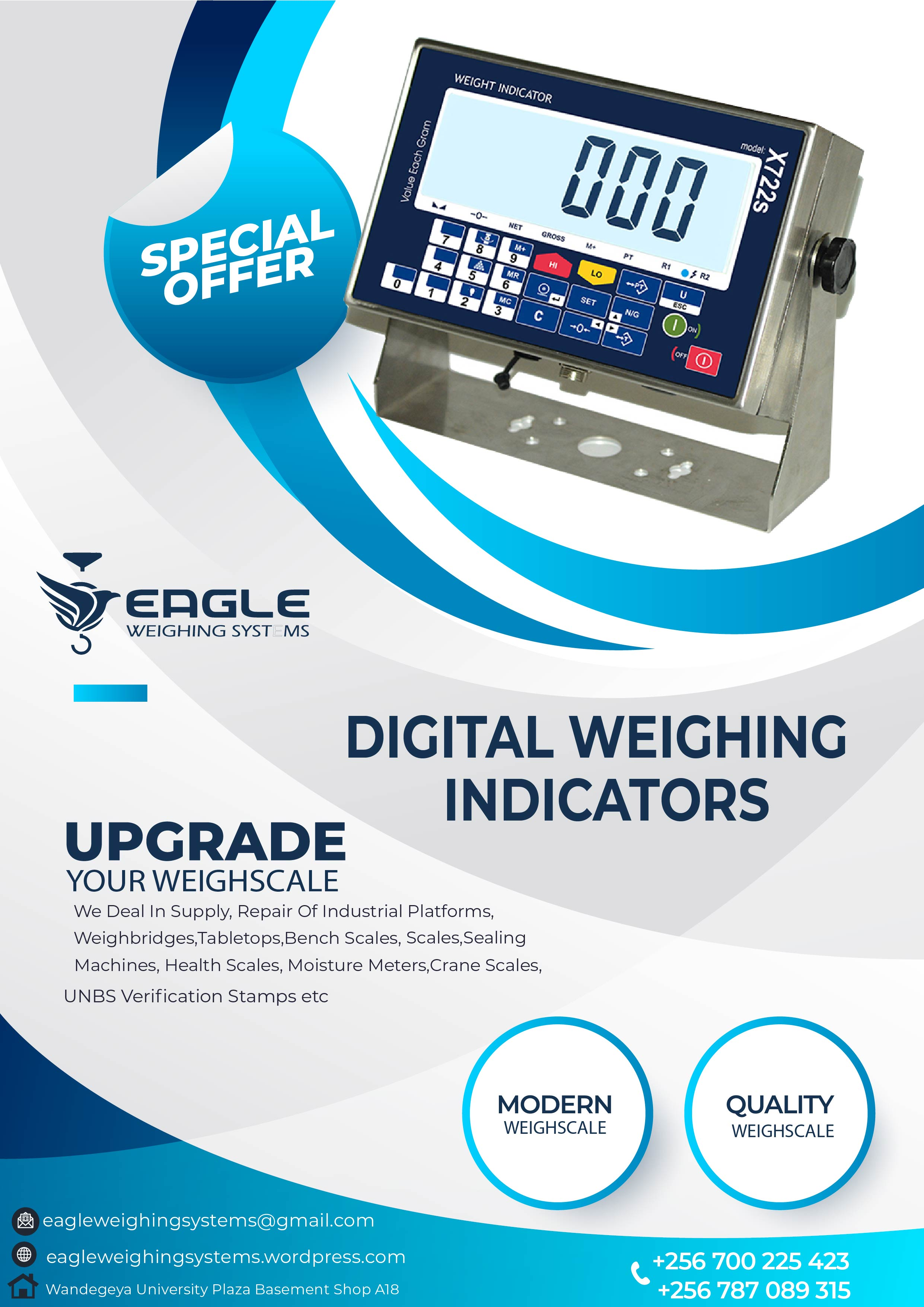 Multi-function animal weighing indicators company in Uganda'