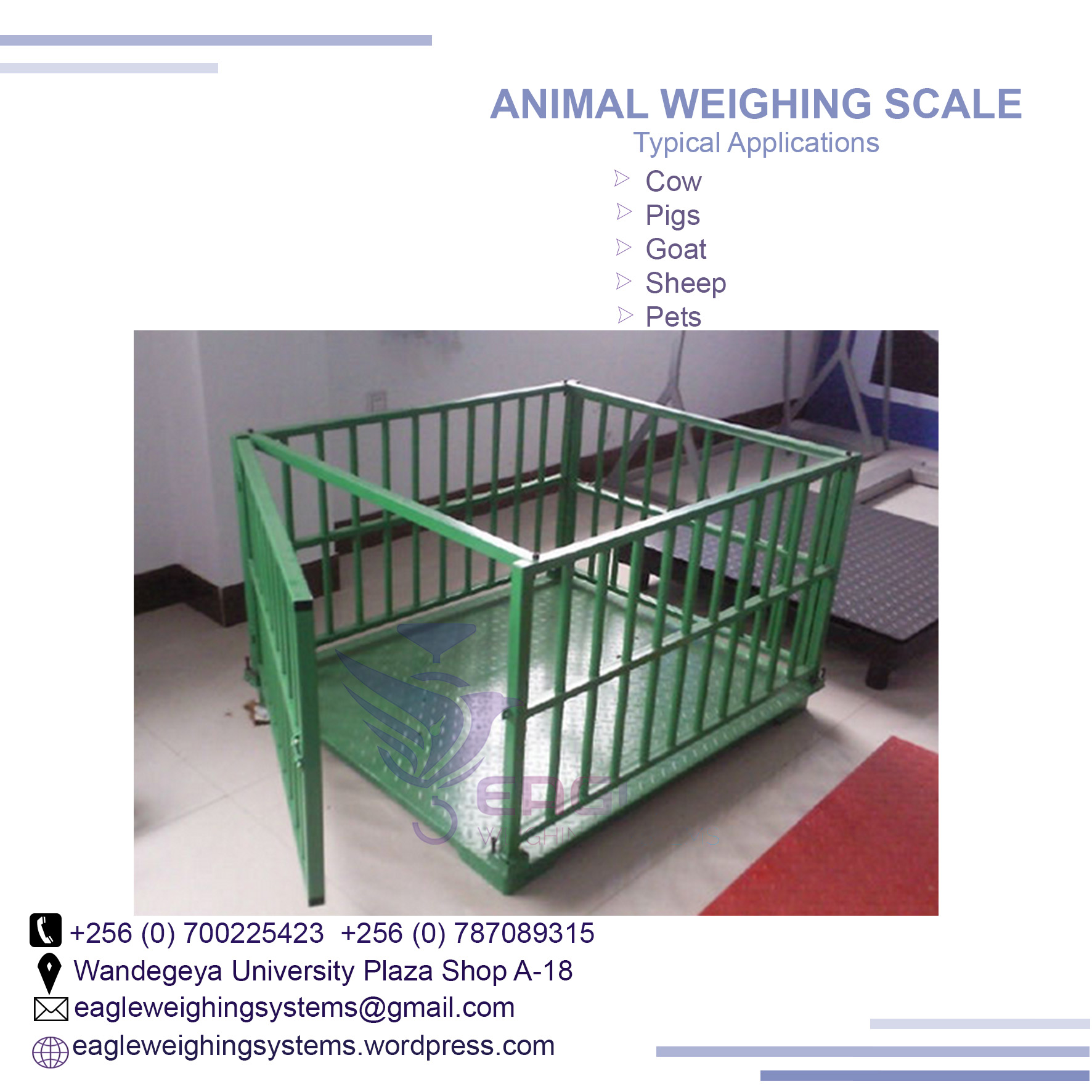 Platform balance animal weight scales'