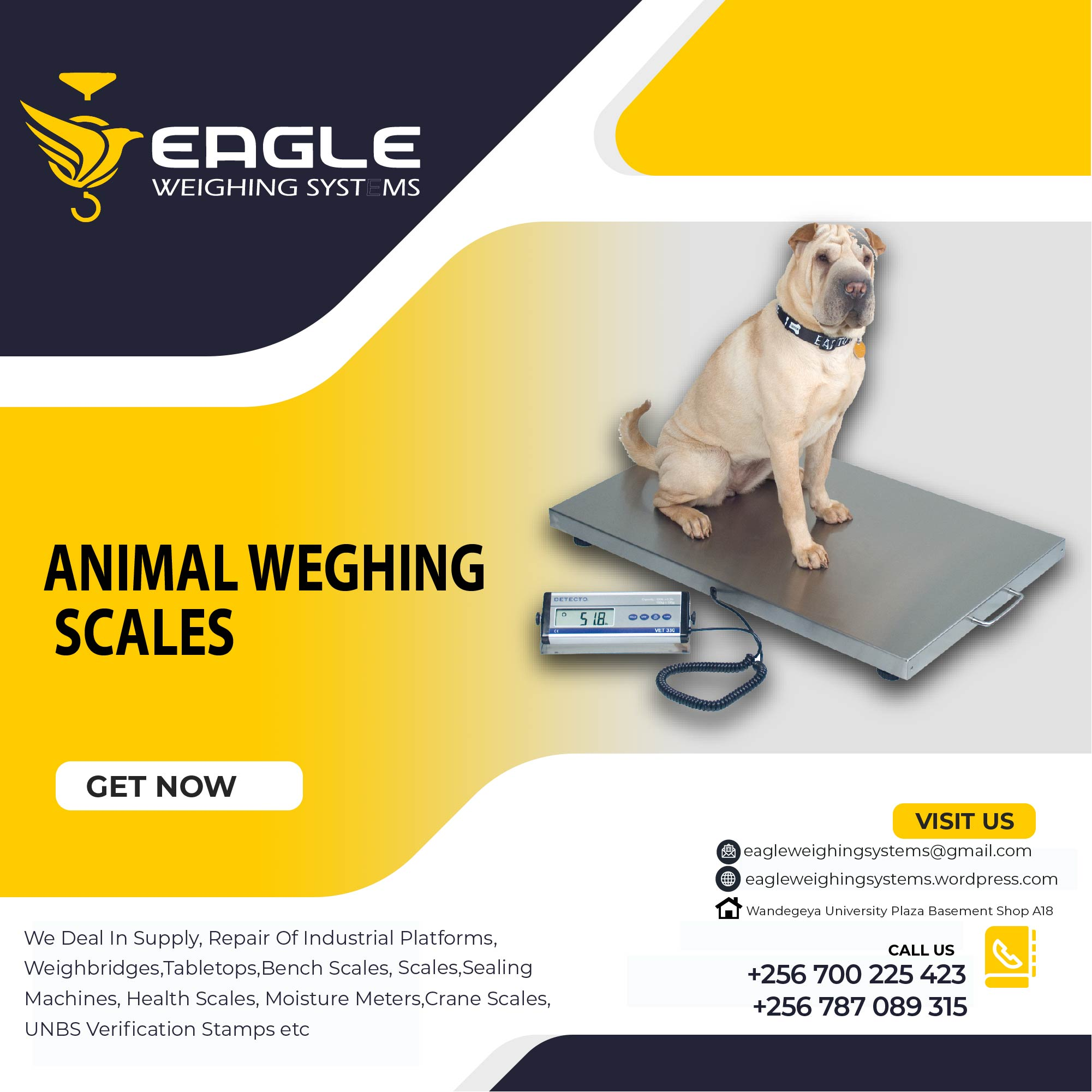 Stainless Steel Digital Electronic animal scales in Kampala'