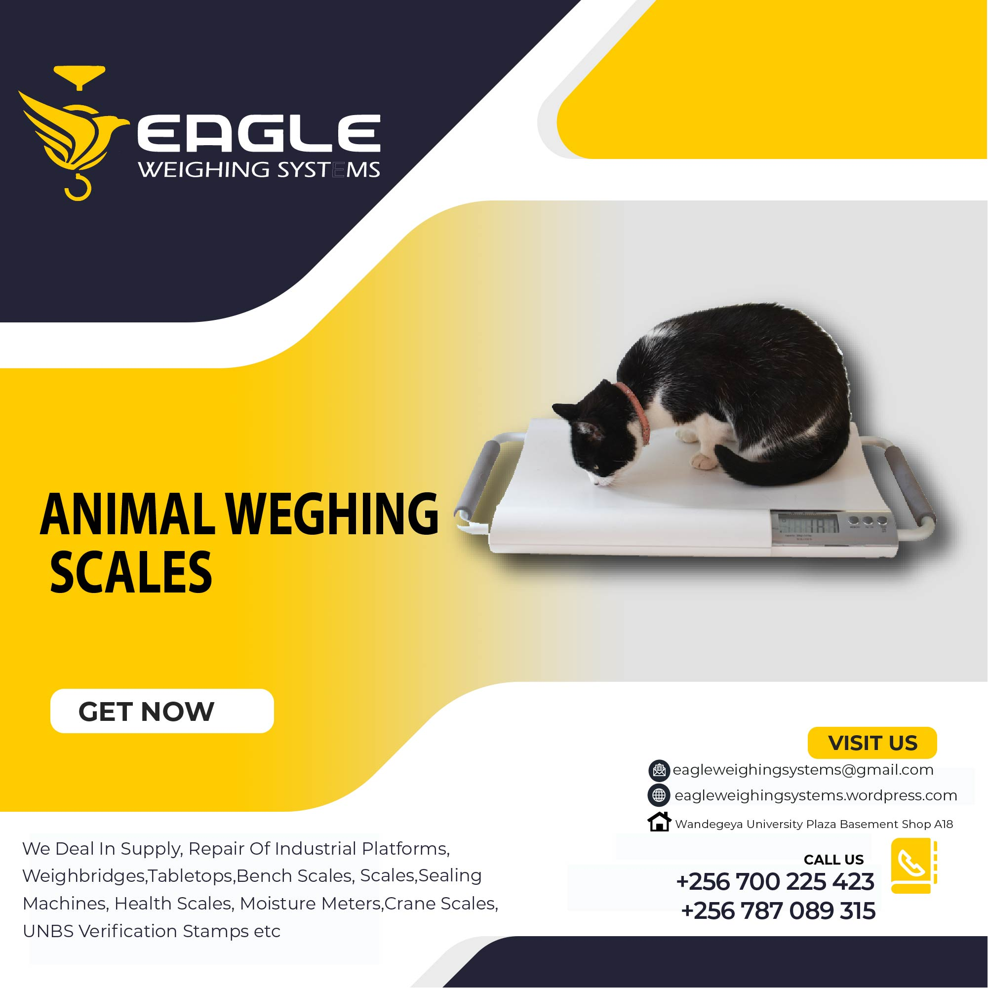 Digital Industrial weighing scales in Kampala Uganda'