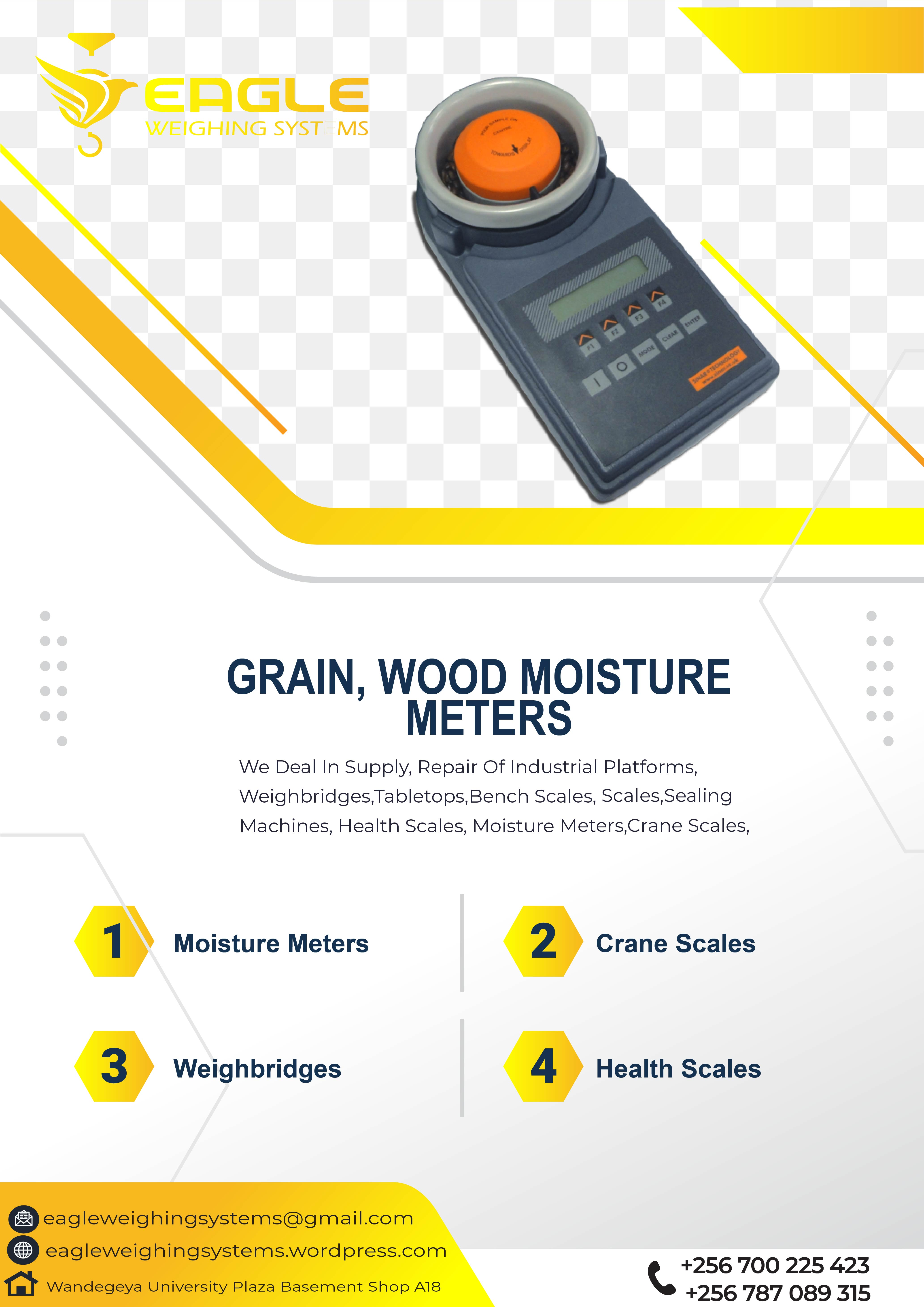 Sorghum moisture meter with probe measuring range in Uganda'