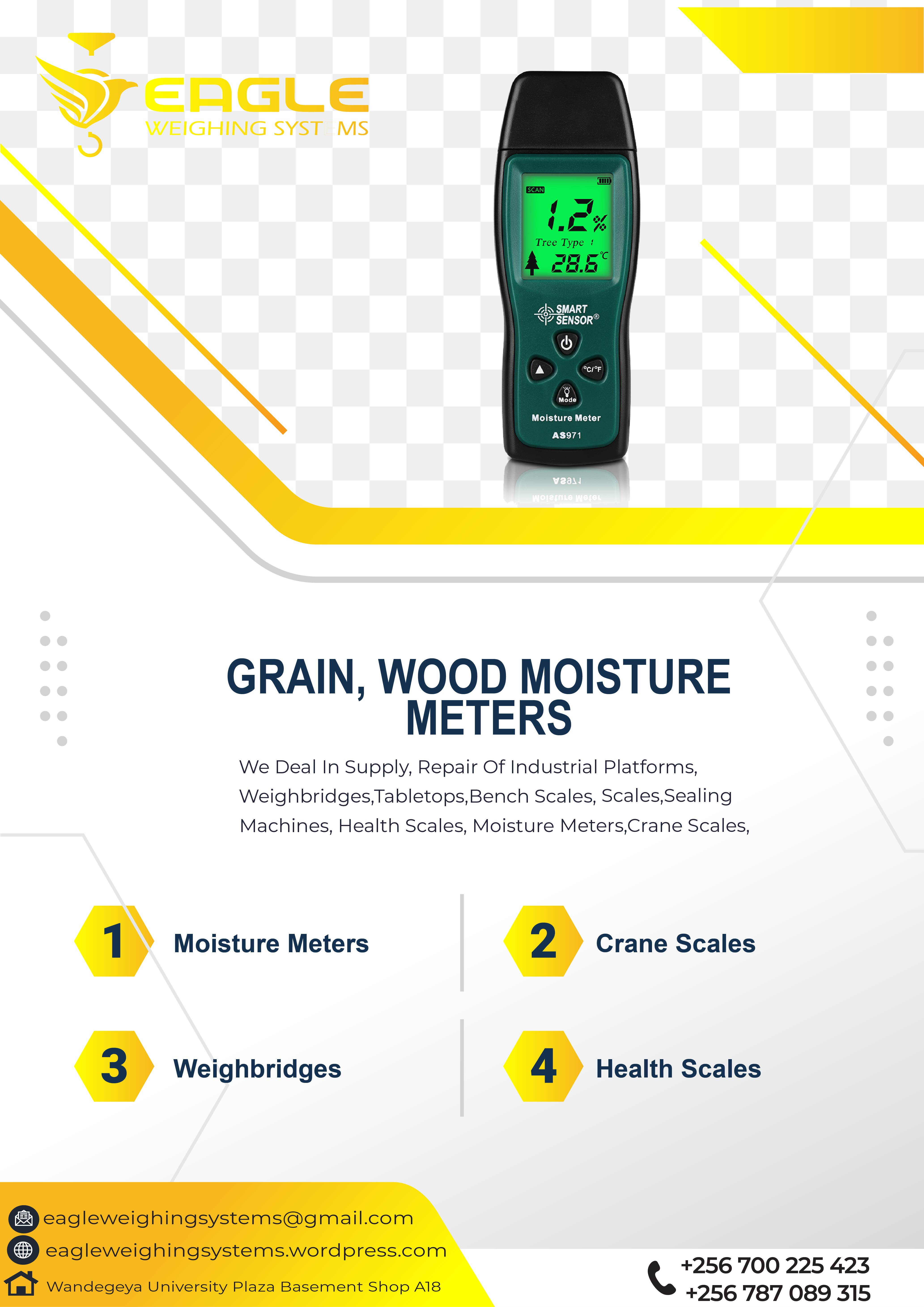 Digital wood moisture meters with long probe in Uganda'