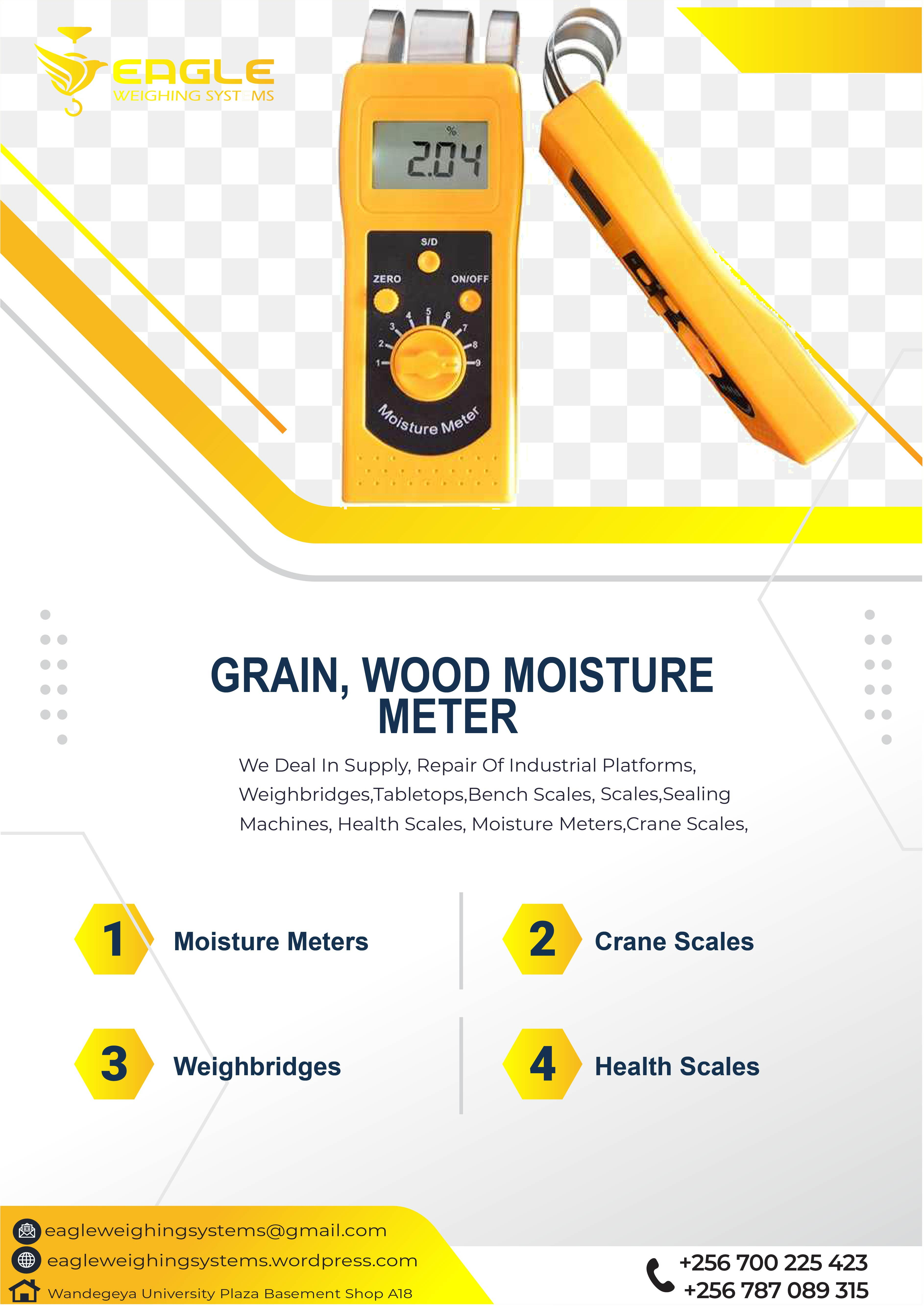 Portable Green Backlight wood, grain moisture meter in Ugand'