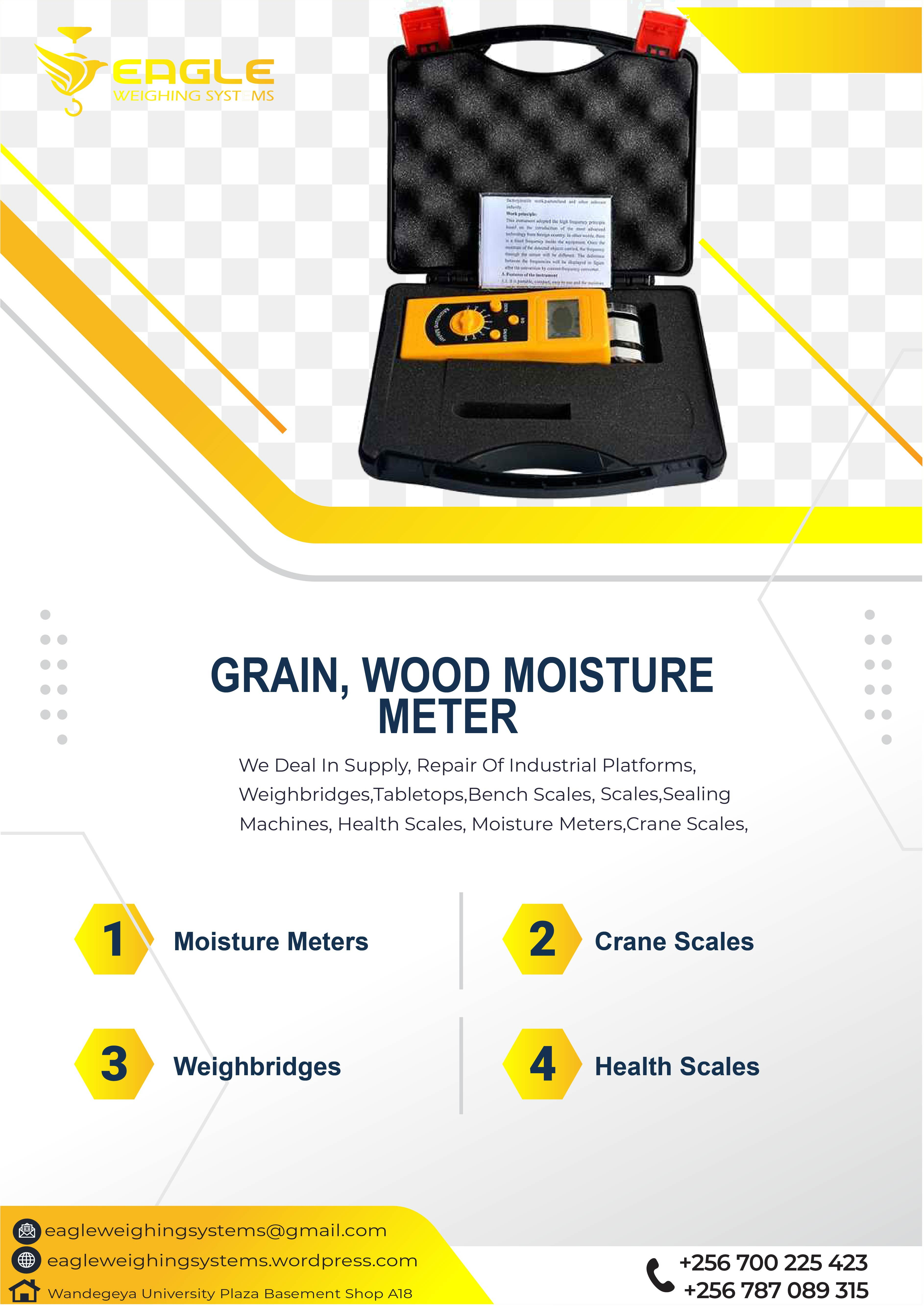 Whole seller of grain moisture meters in Kampala Uganda'