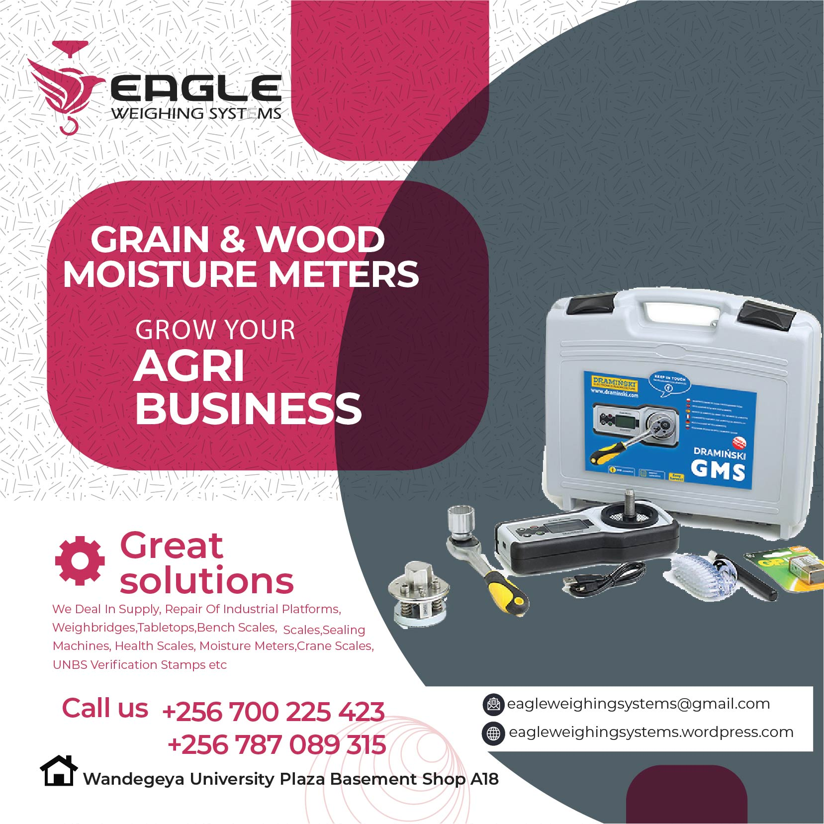 Cup type digital coffee, grain moisture meters in Uganda'