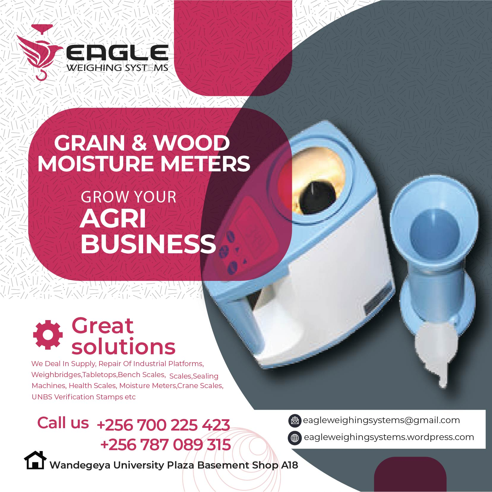 Maize, rice moisture meter for grains in Kampala Uganda'