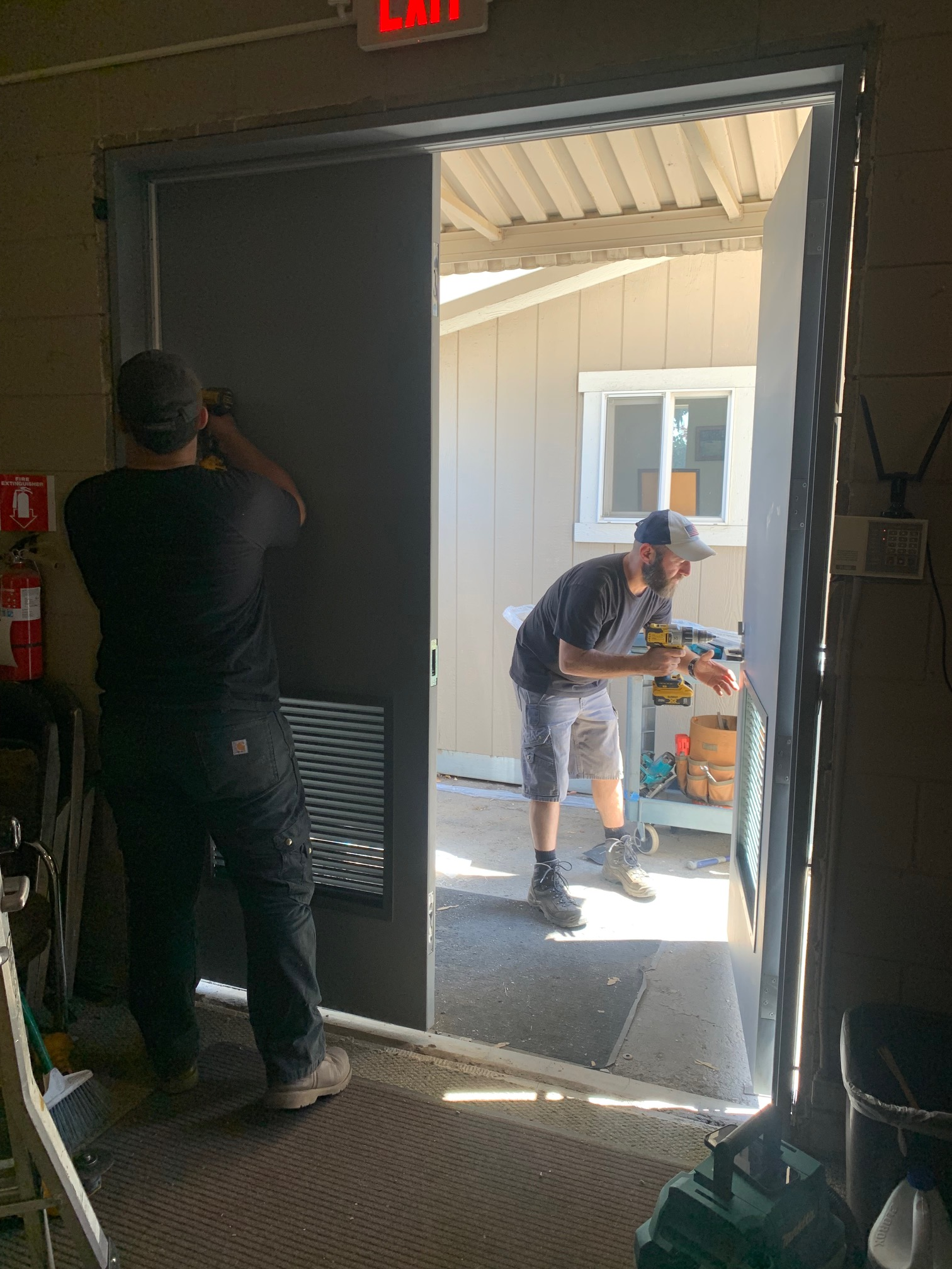 Security door installation