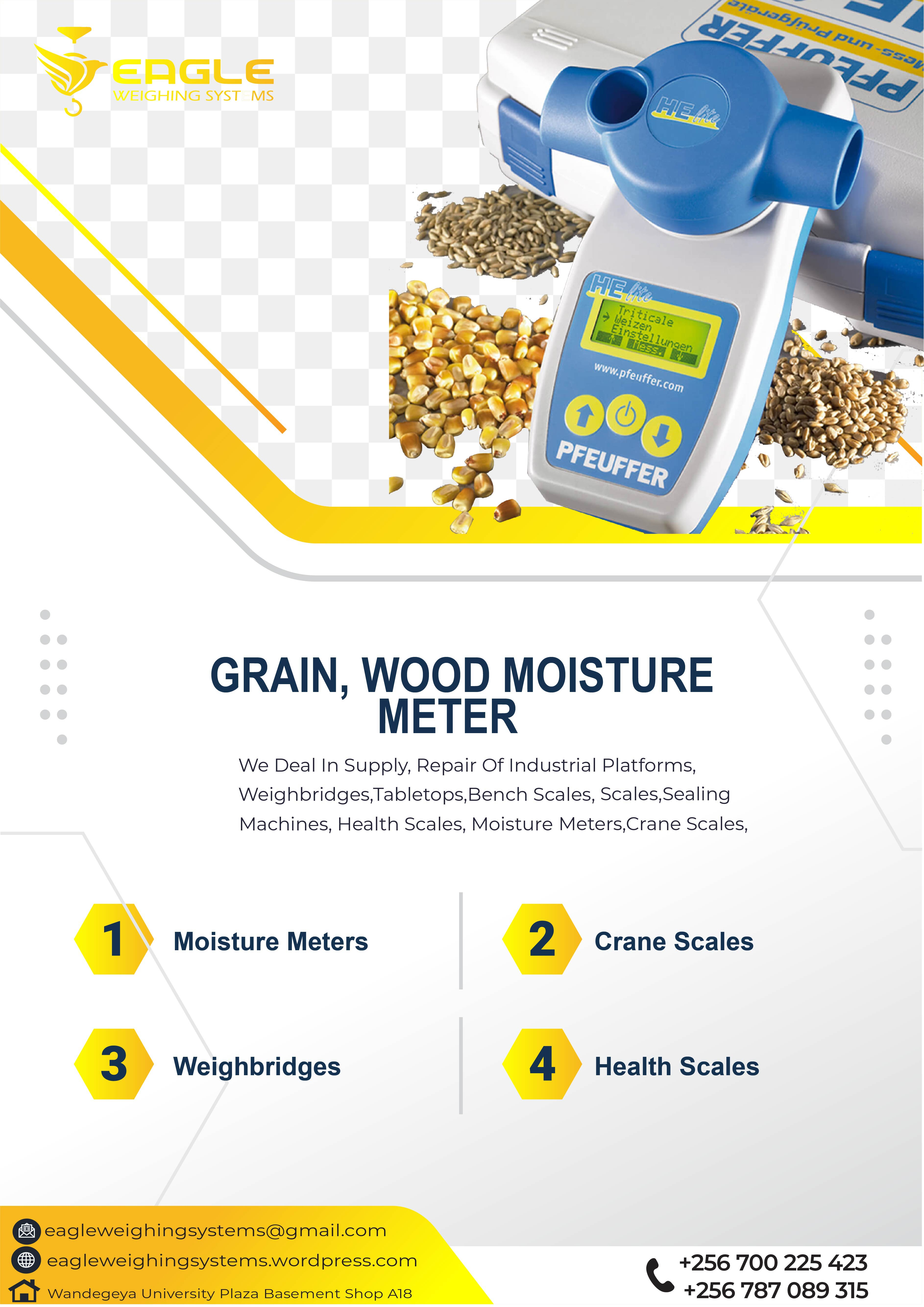 Grain tester moisture meter for maize in Uganda'