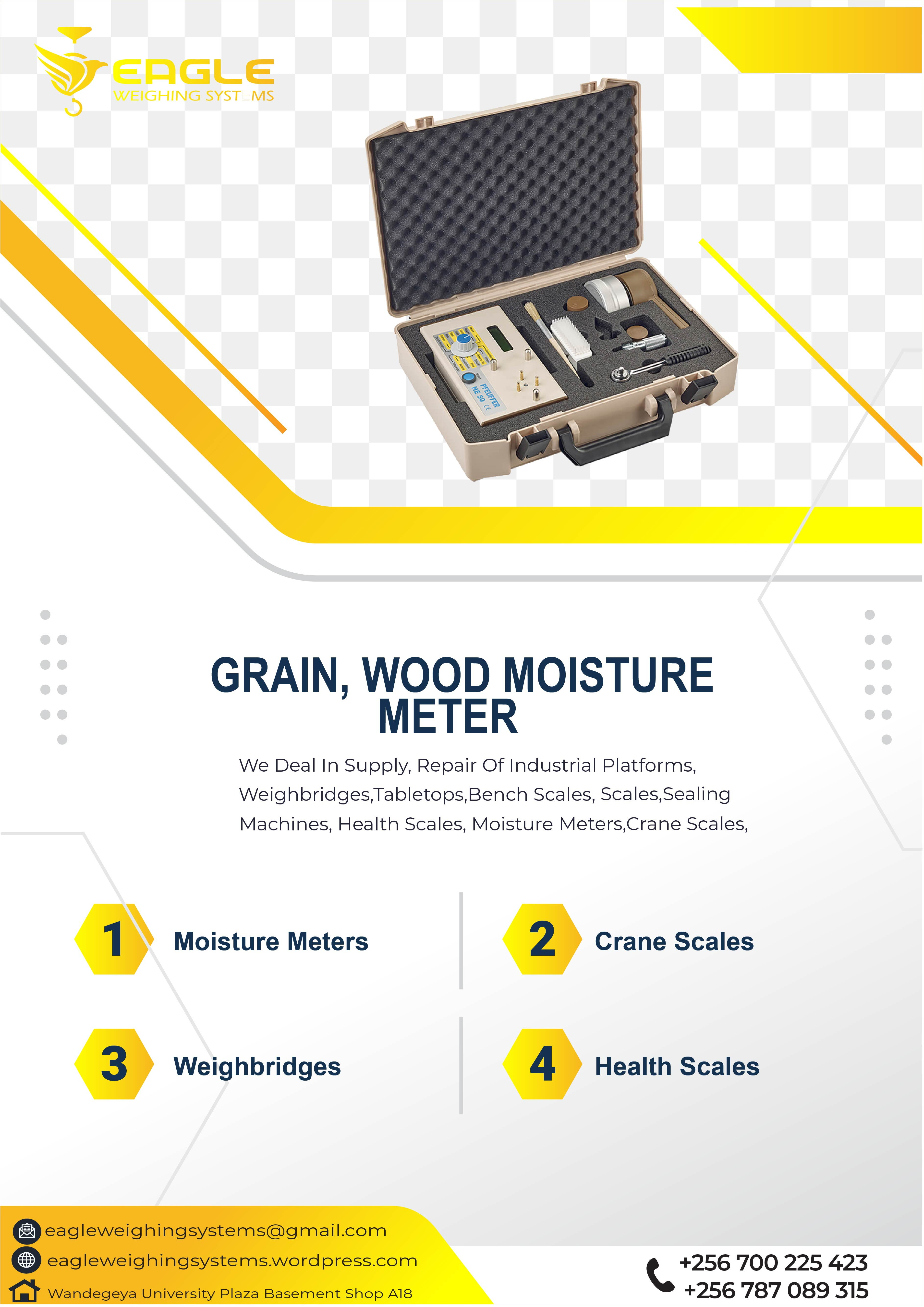 Easy reading Moisture Tester Temperature Meter Detector in U'