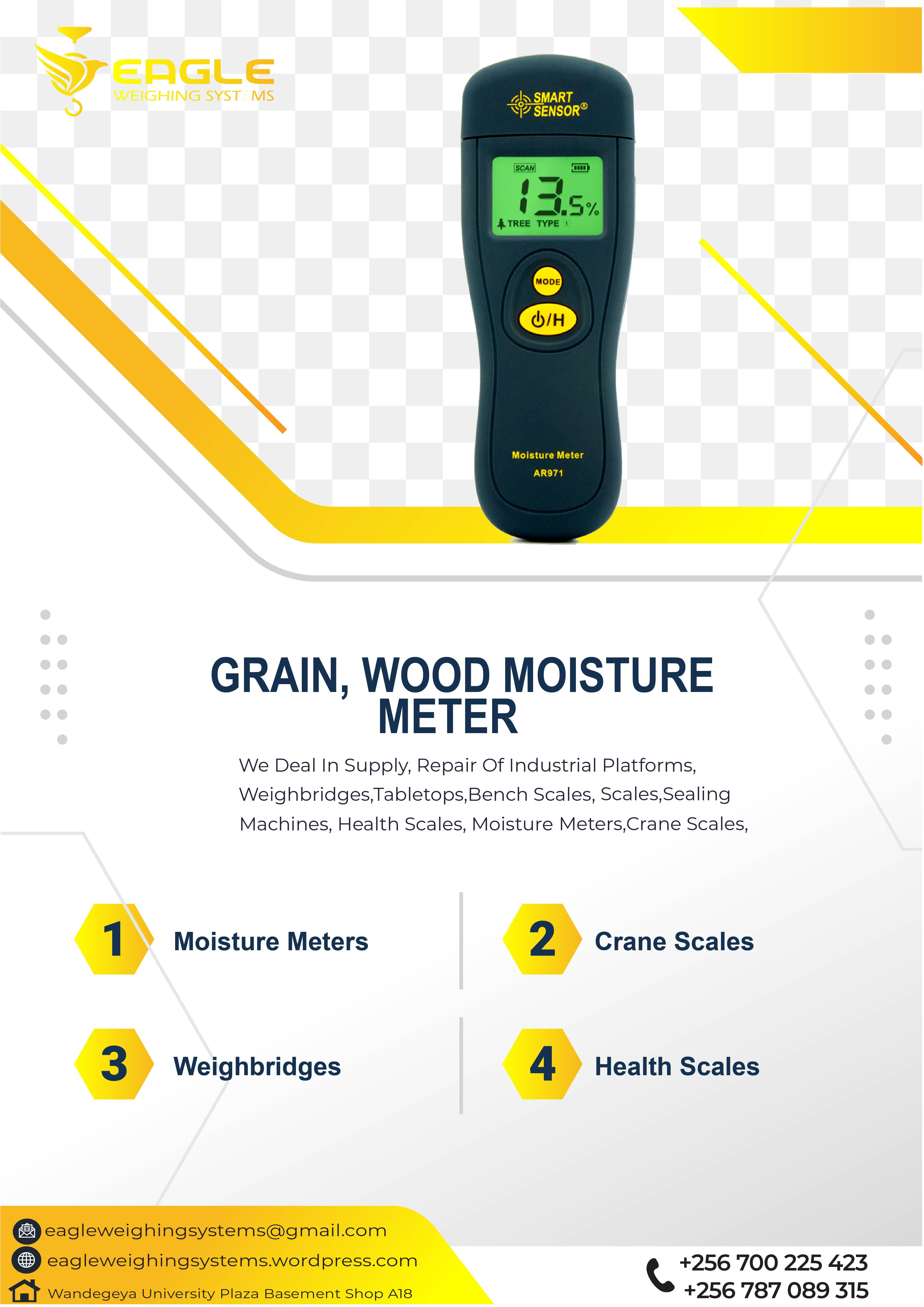 Portable Green Backlight wood, grain moisture meter in Ugand'