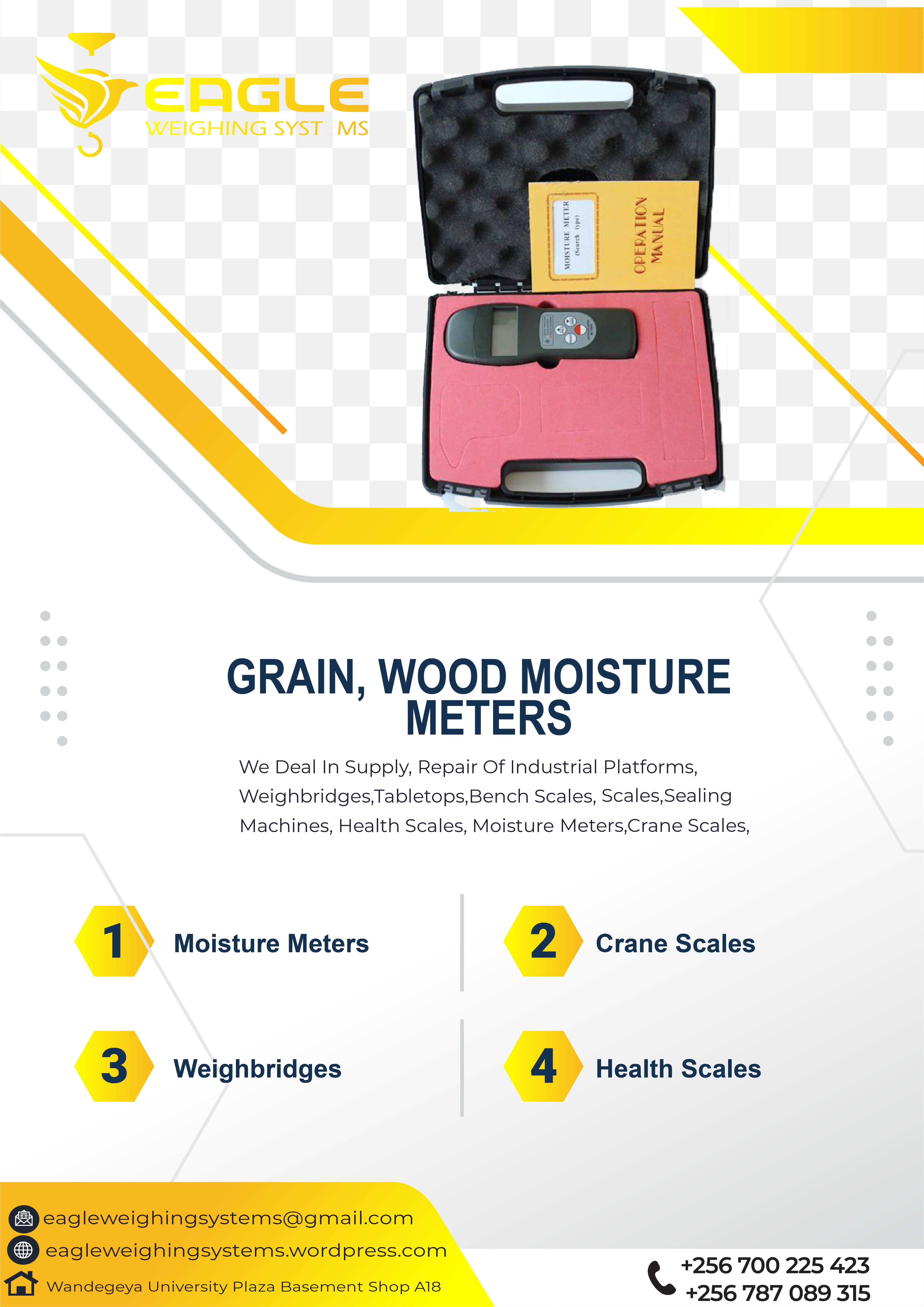 Portable wheat, rice, maize, soya beans grain moisture meter'