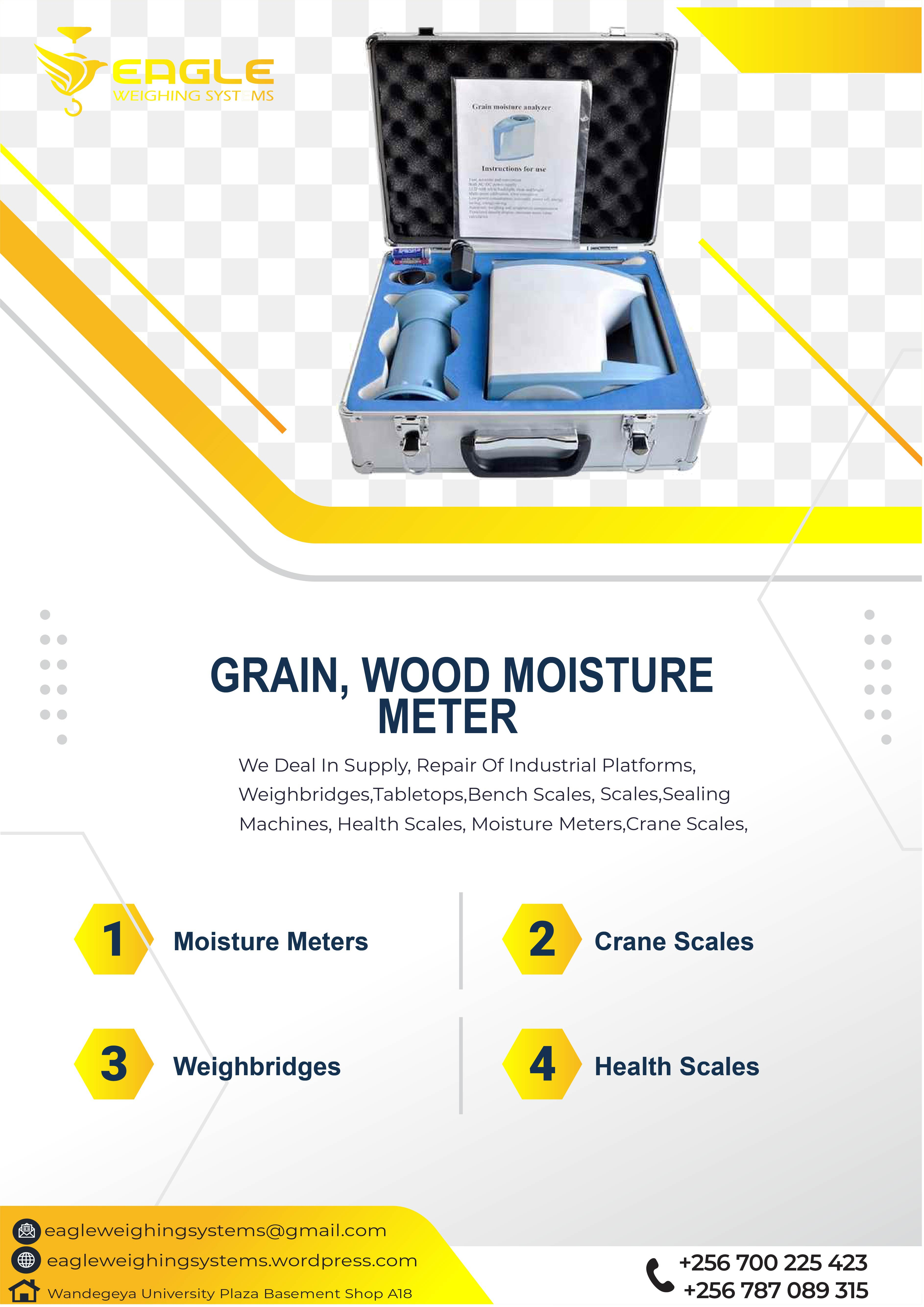 Handheld moisture meter for cocoa, cereals in Uganda'