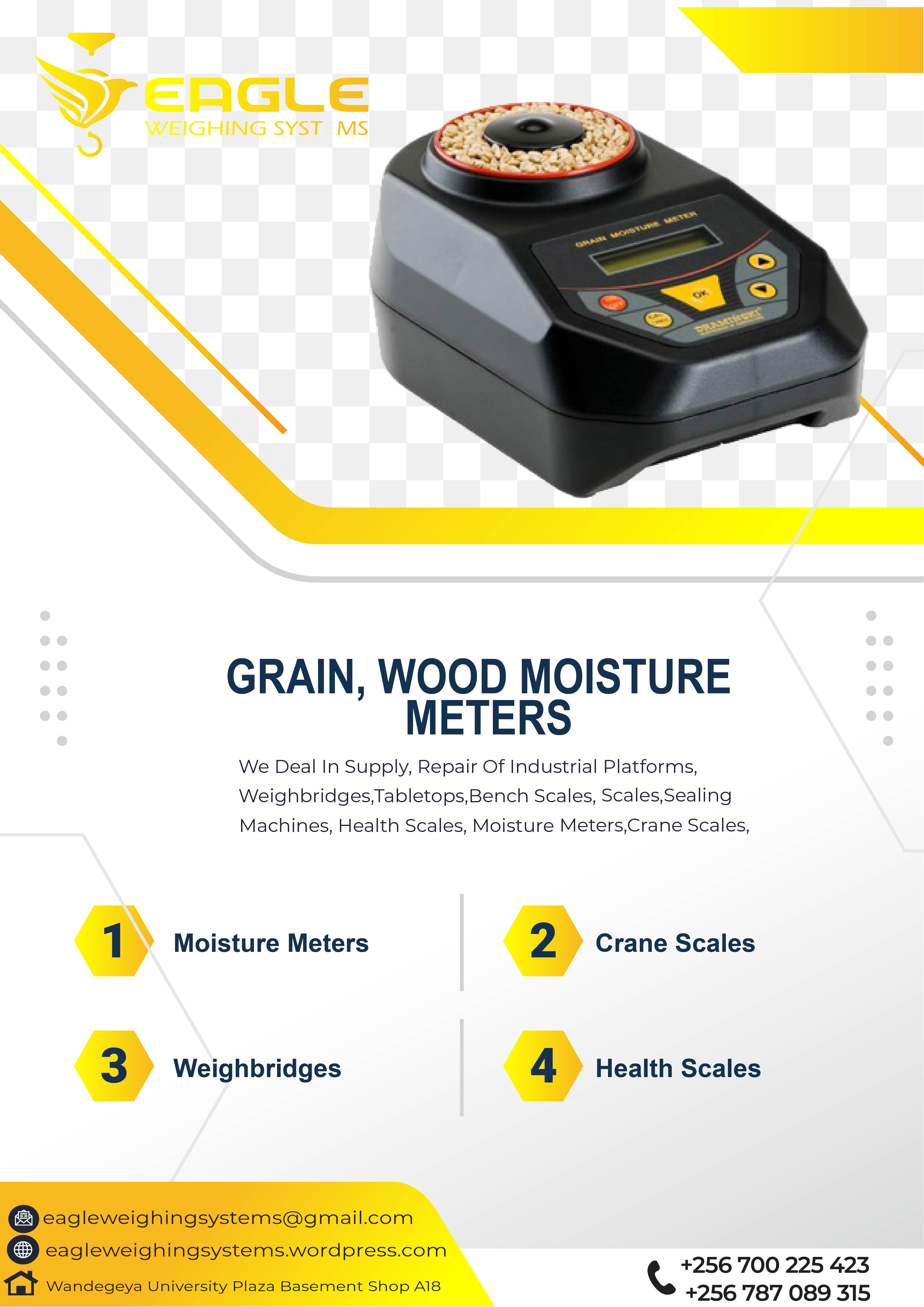 Moisture meters for cocoa'