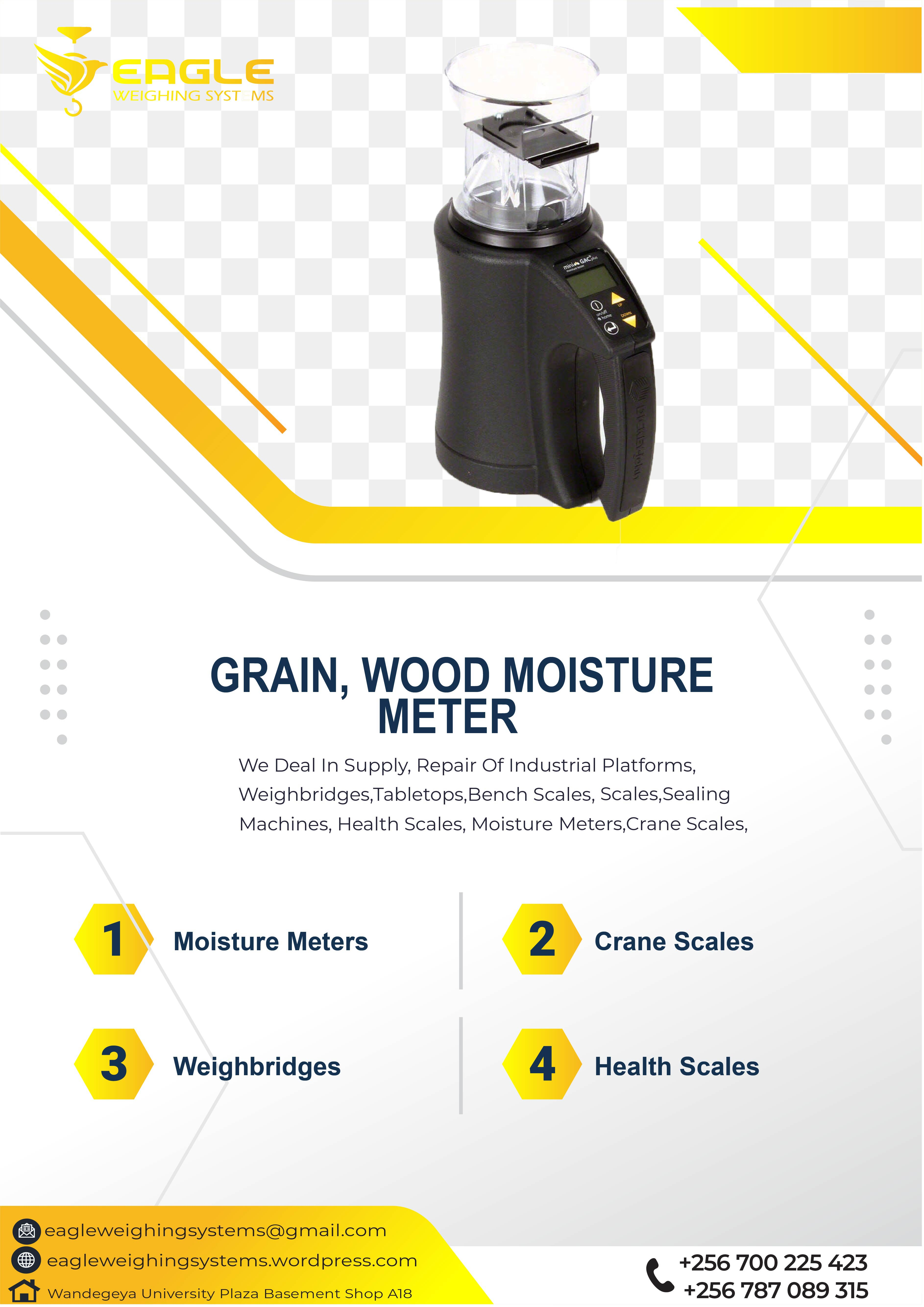 Digital moisture meters for cocoa, coffee, maize moisture me'