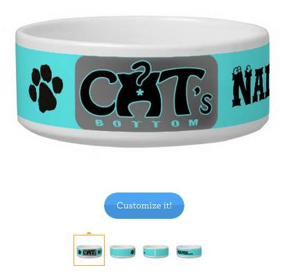 Customizable cat bowl'