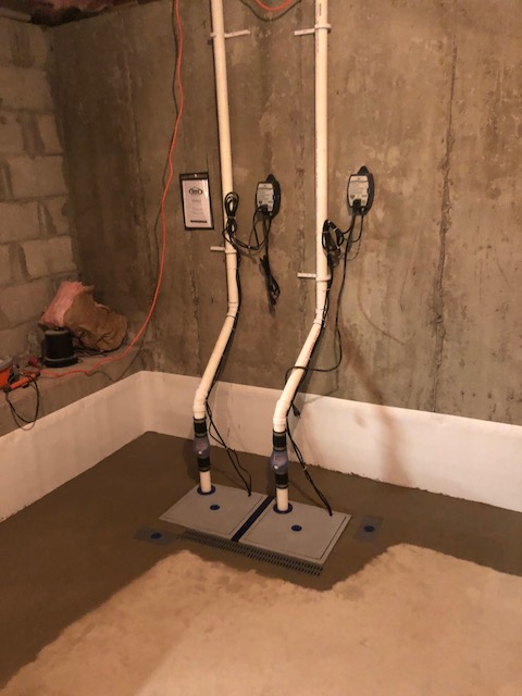after basement waterproofing project