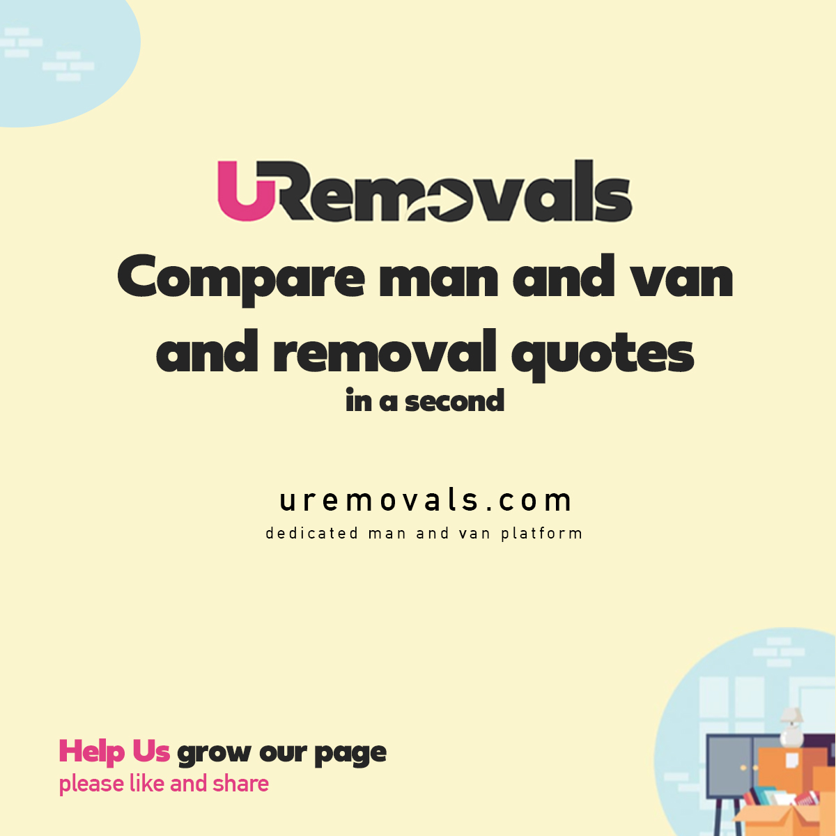 Compare man with a van