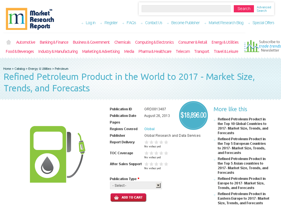 Refined Petroleum Product in the World to 2017'