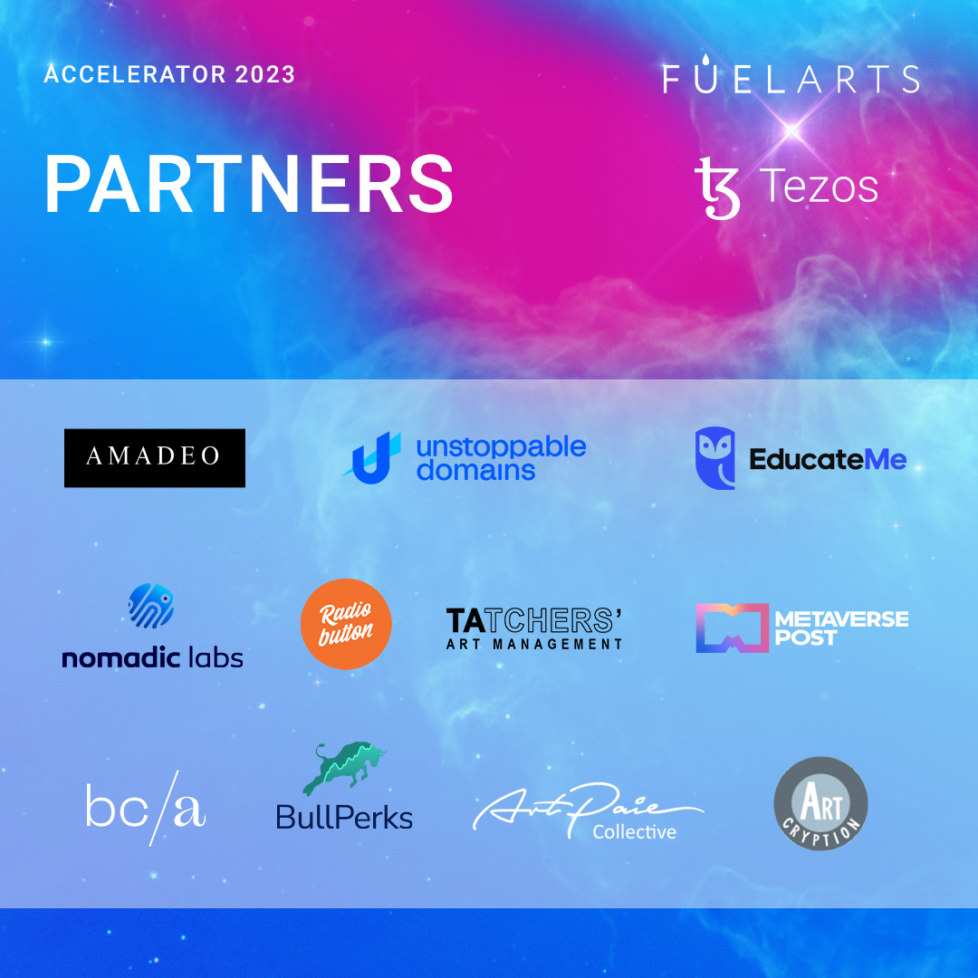 Fuelarts x Tezos Accelerator 2023 Partners