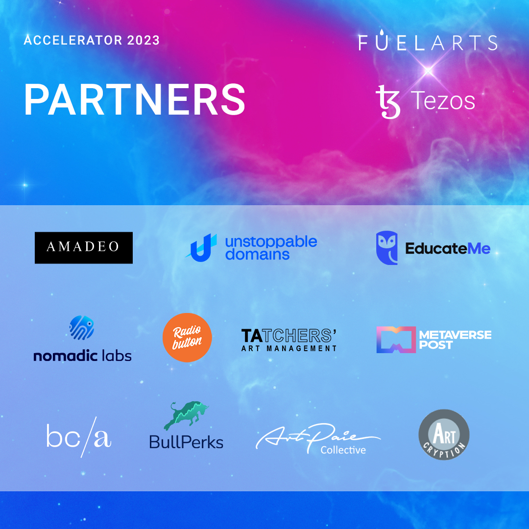 Fuelarts x Tezos Accelerator 2023 Partners'