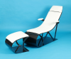 Carbon Fiber Lounge Chair and Ottoman'