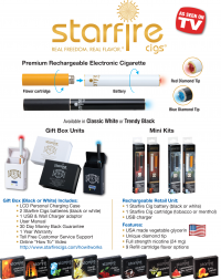 Starfire Cigs Premium Disposable Electronic Cigarettes