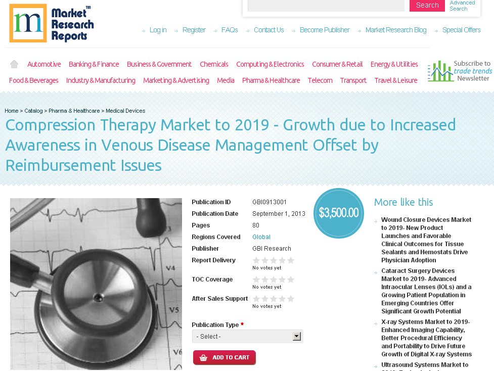 Compression Therapy Market to 2019'