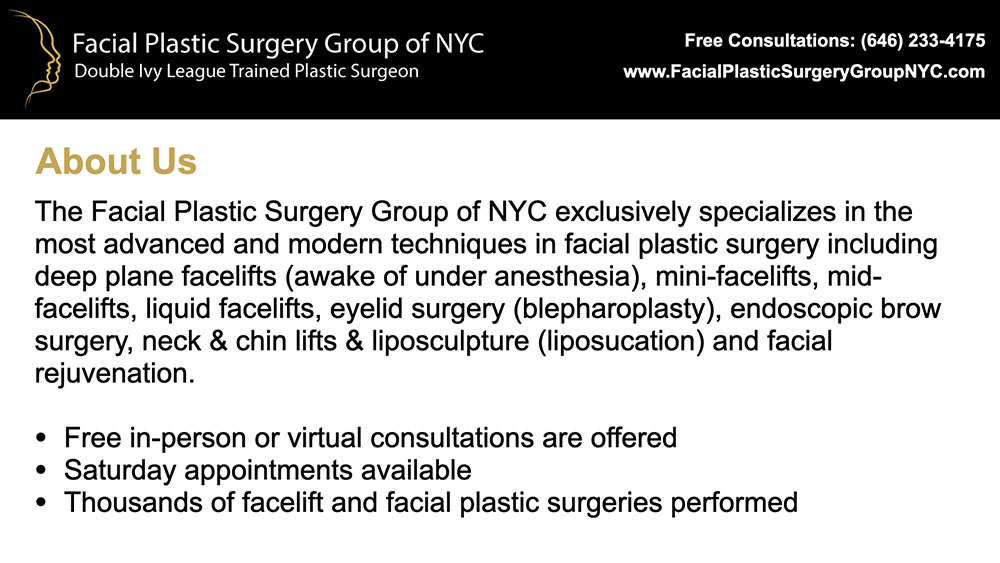 About Facial Plastic Surgery Group of NYC'