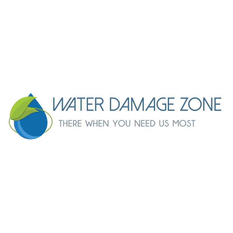 Water Damage Zone And Restoration Logo