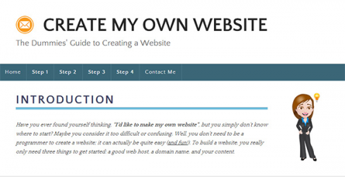 Create My Own Website'