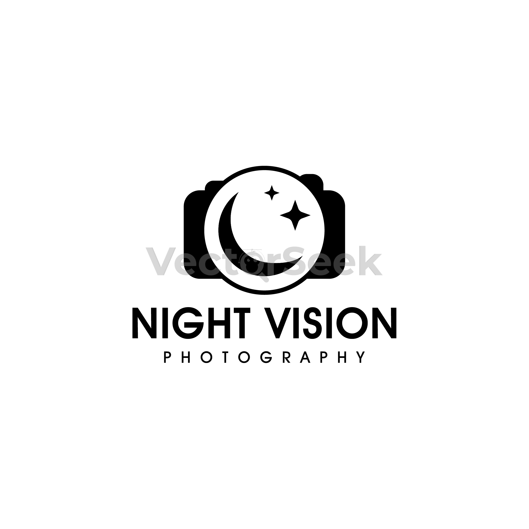 Night Vision Photography Logo Template'