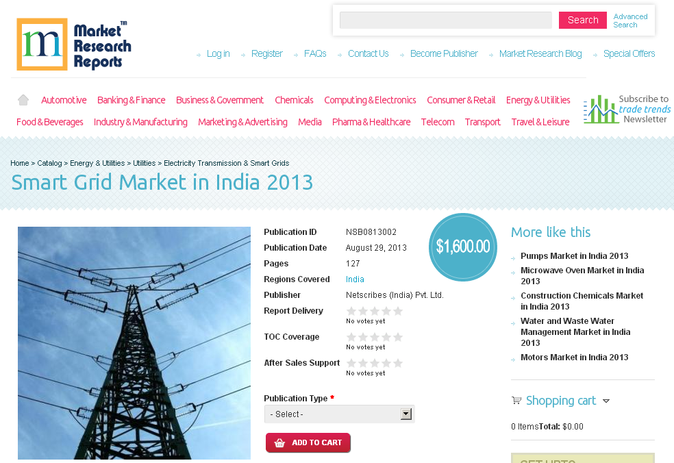 Smart Grid Market in India 2013'