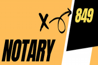 849 NOTARY PUBLIC and Apostille Services Logo