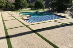 Artificial grass for patios'