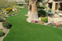Synthetic turf for backyard