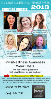 Chat Guests for Invisible Illness Awareness Week