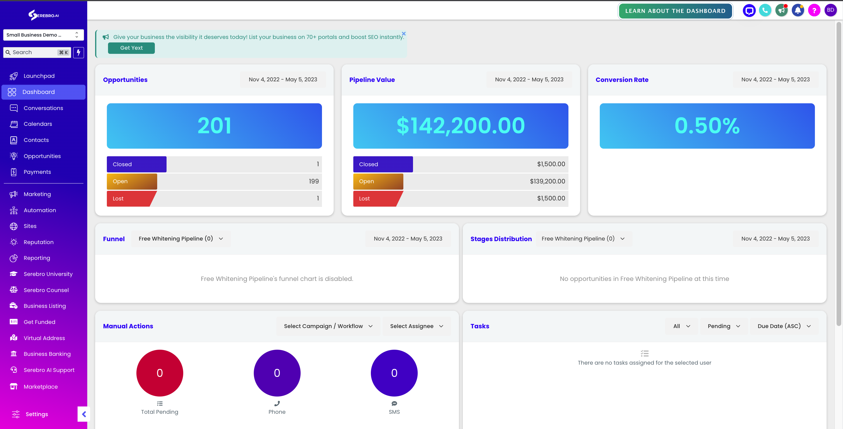 Serebro AI Dashboard