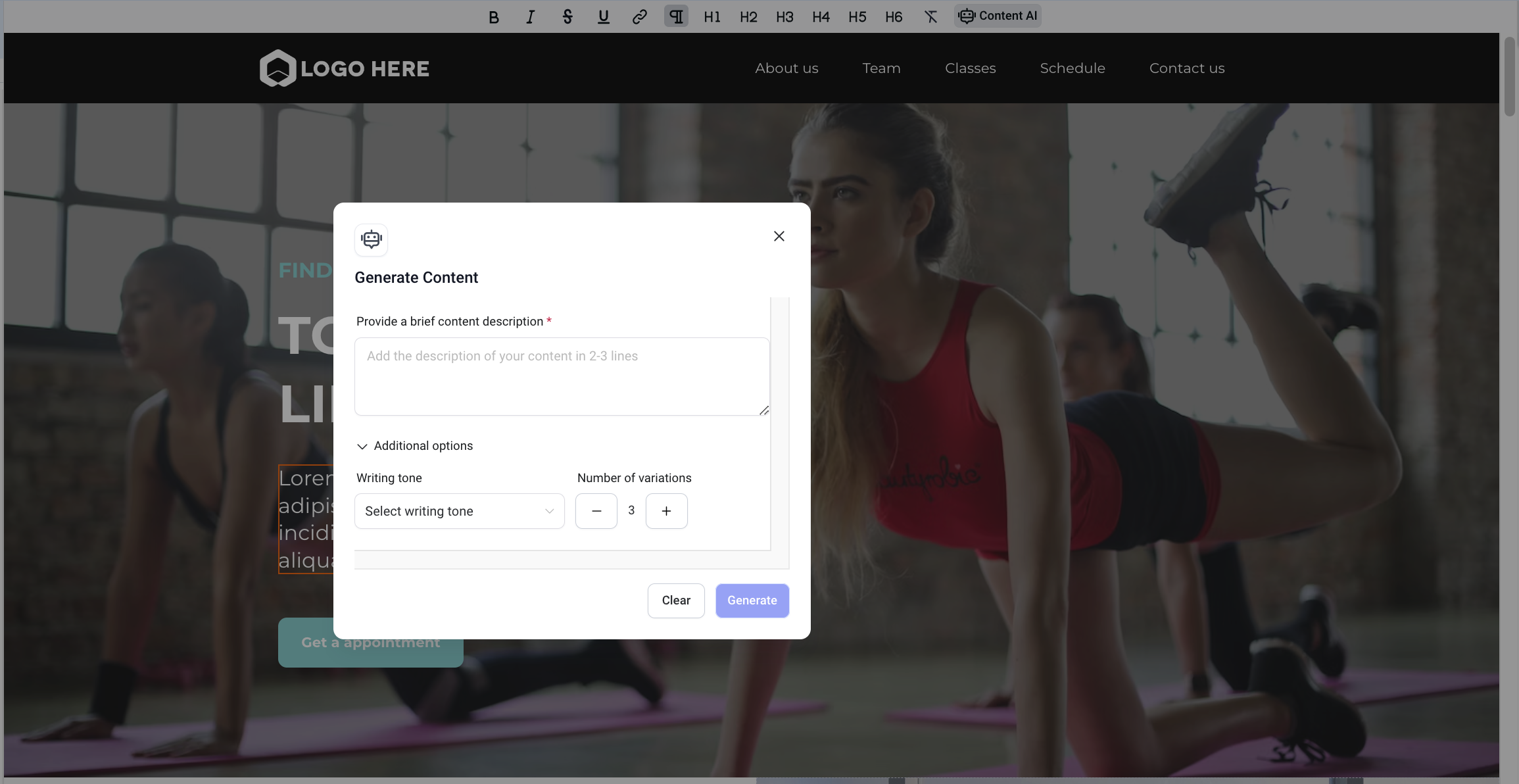 Serebro AI Content AI Bot