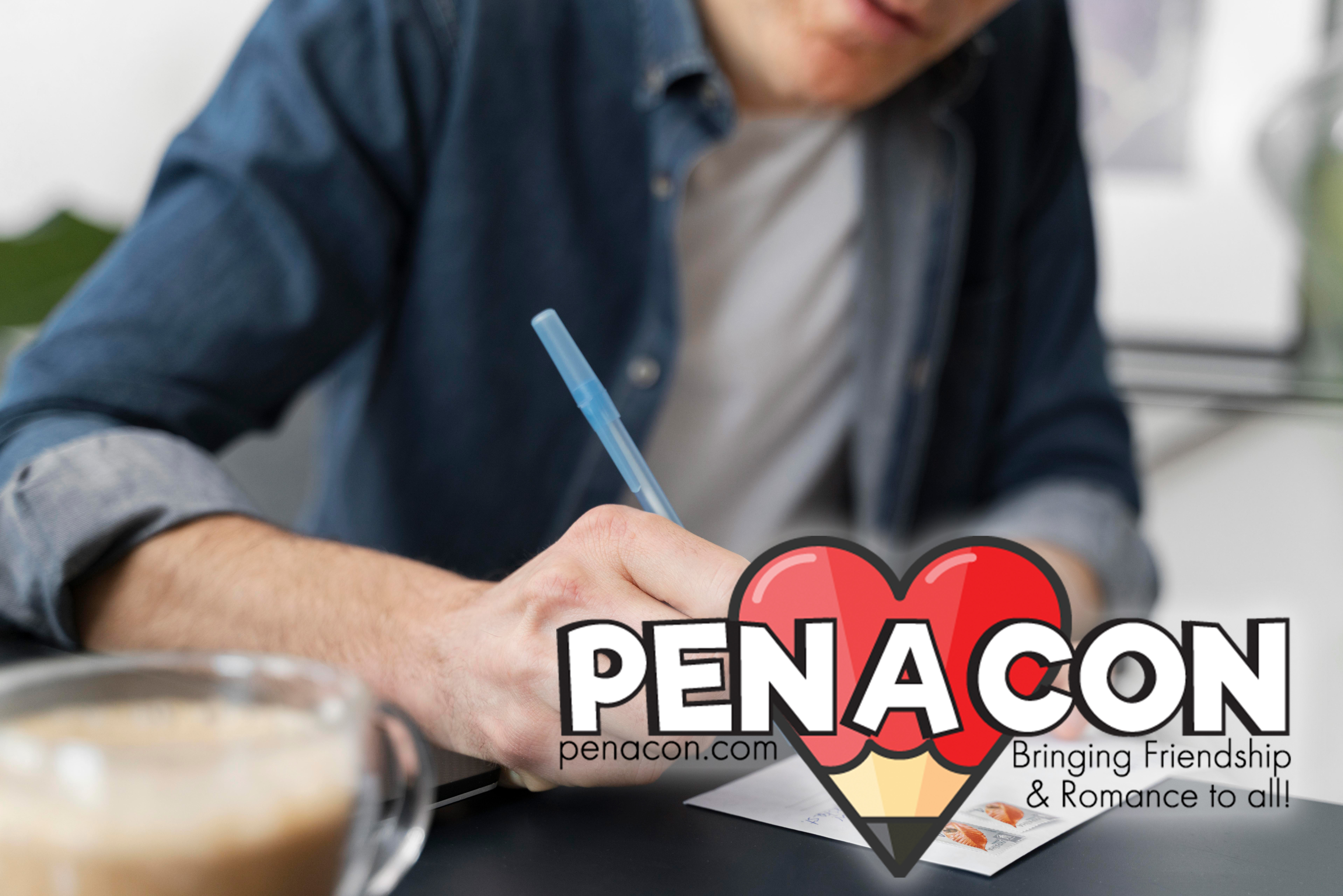 Penacon Man Writing Letter'