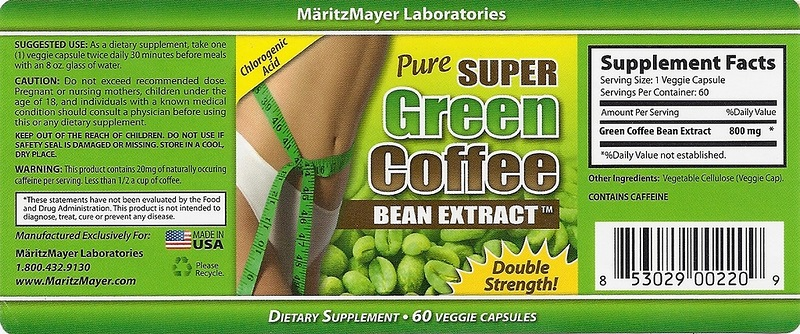 Pure green Coffee Bean Extracts'