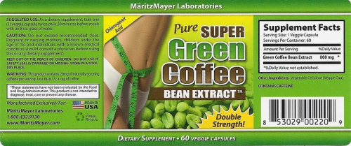 Pure green Coffee Bean Extracts'
