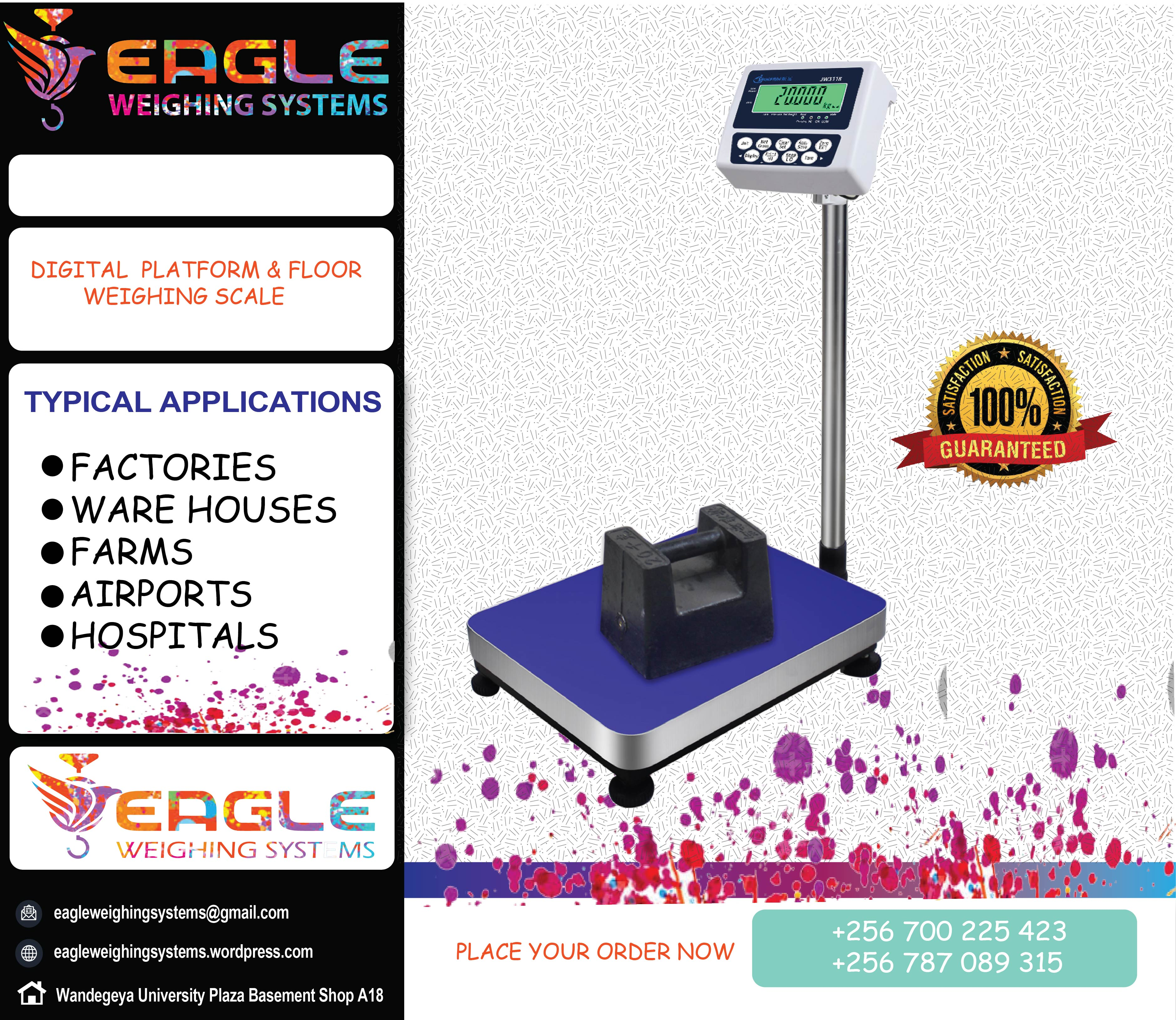 Platform weighing scales at Eagle Weighing Systems Kampala'