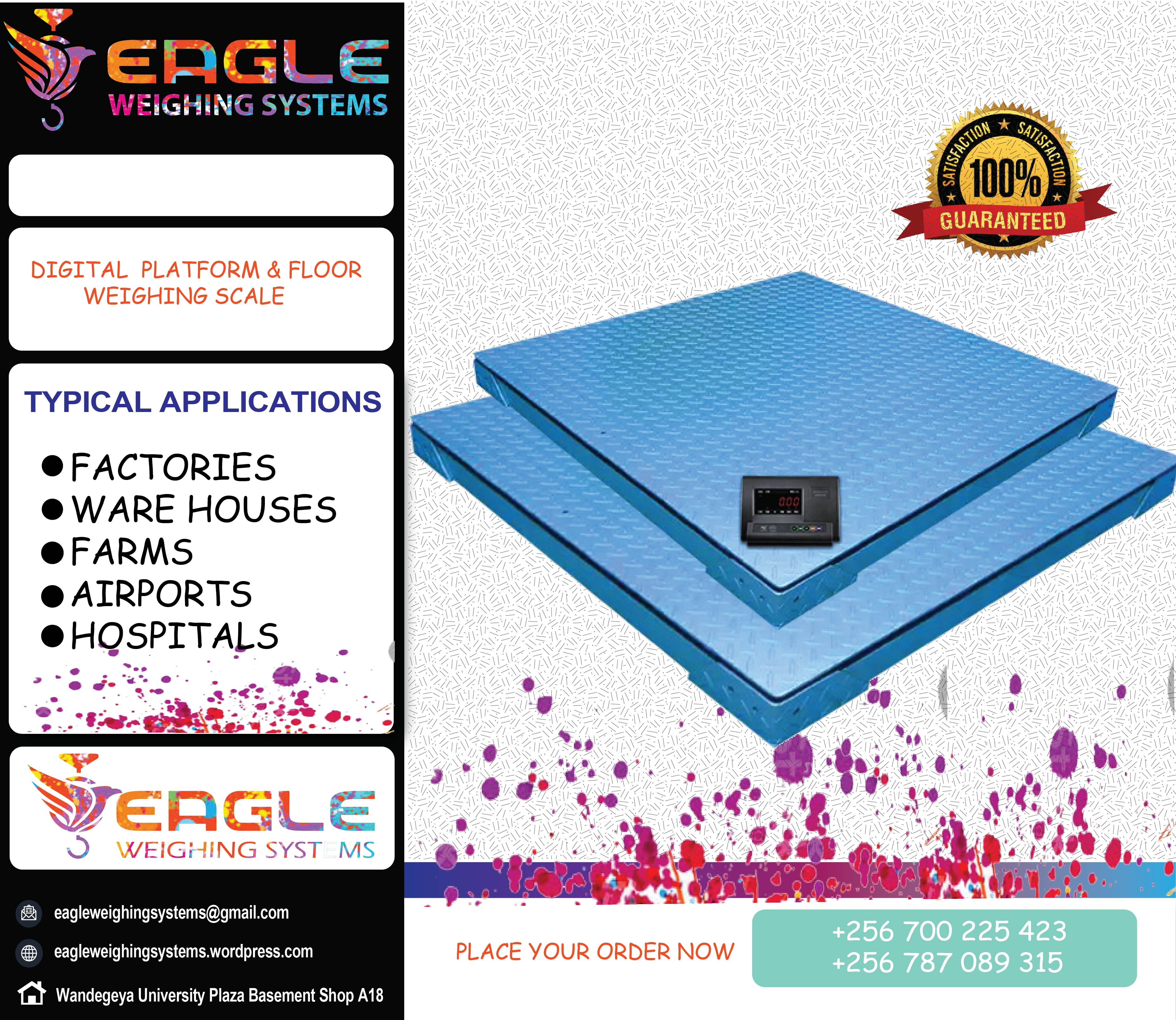 Weighing floor scales at Eagle Weighing systems Ltd Uganda'