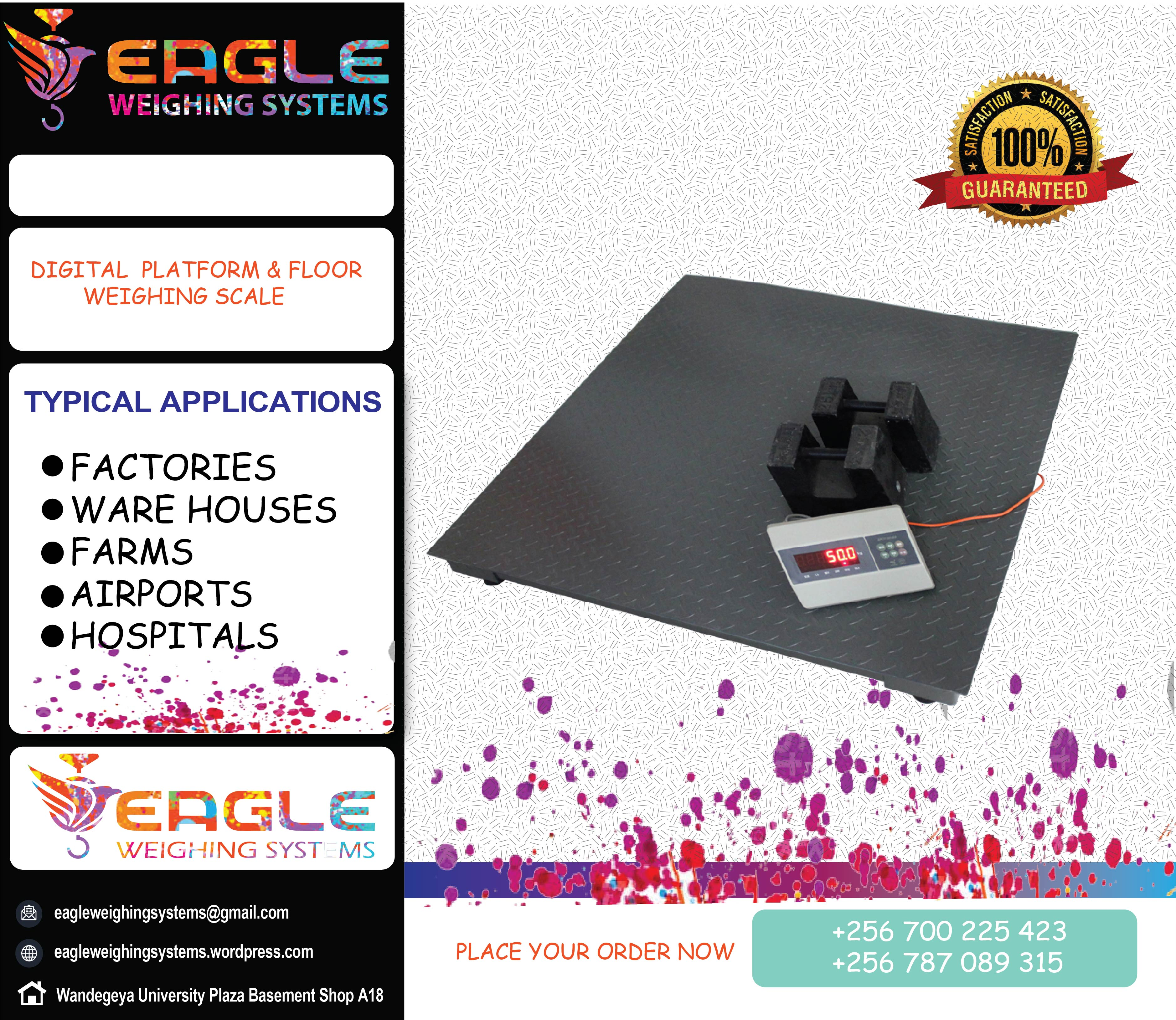 Weight floor weighing scales for industries in Uganda'