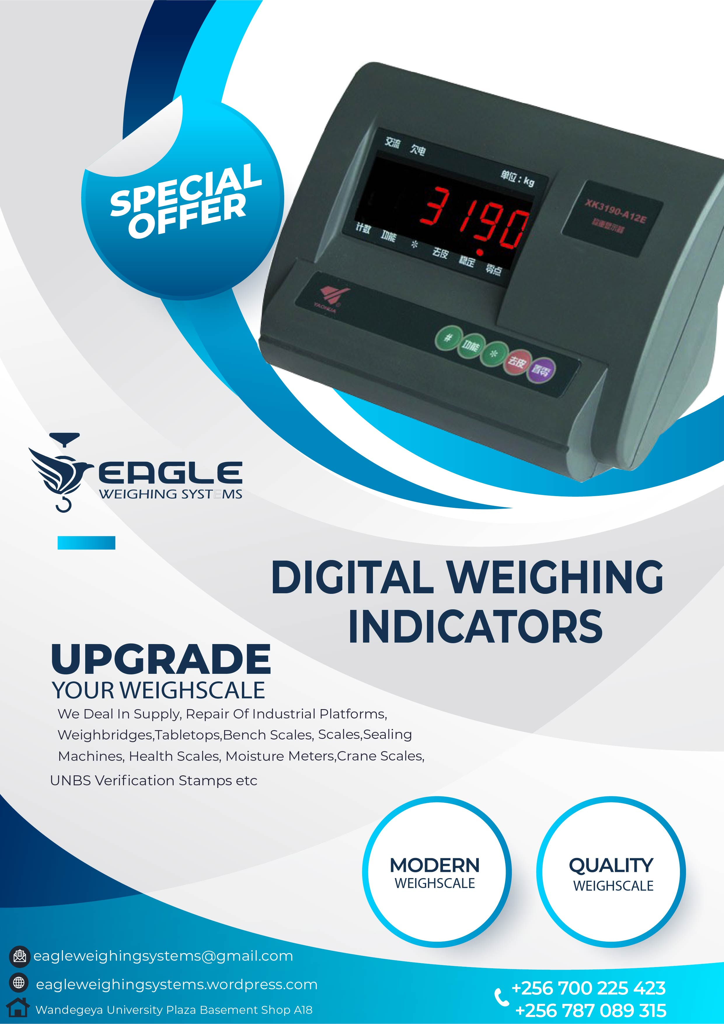 Multi-function animal weighing indicators company in Uganda'